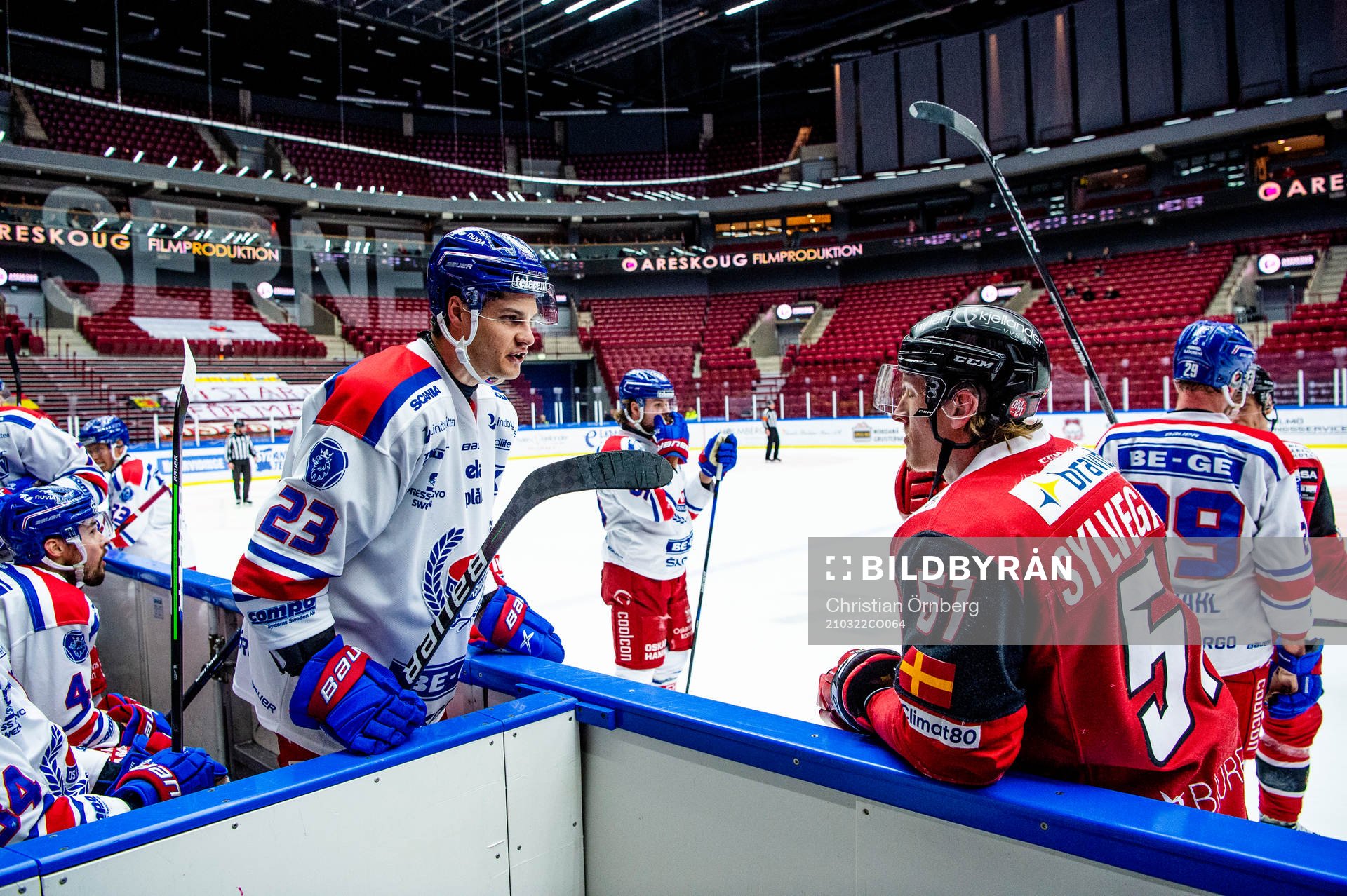 Oskarshamns Andrew Obrien och Malmö Redhawks Emil