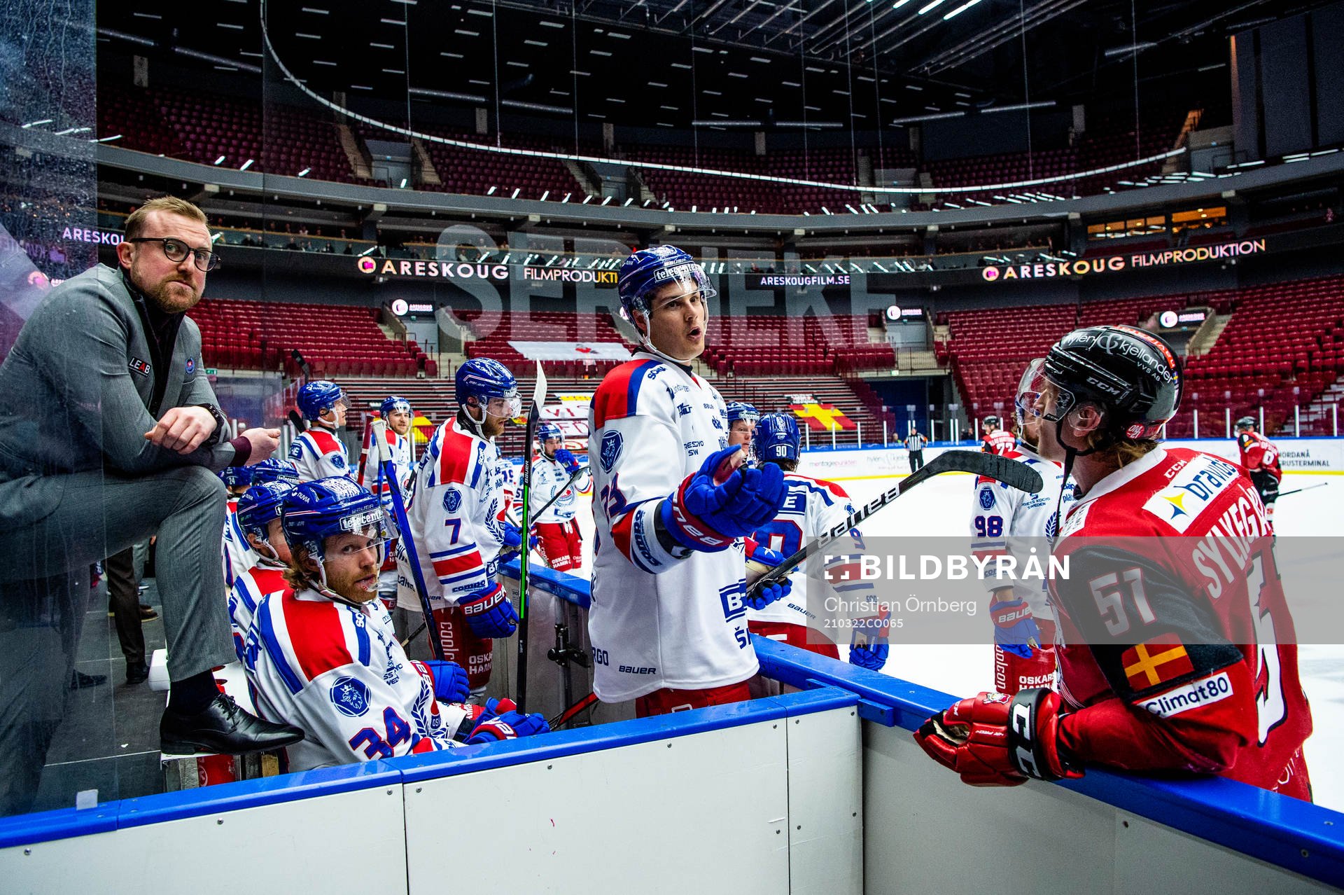 Oskarshamns Andrew Obrien och Malmö Redhawks Emil