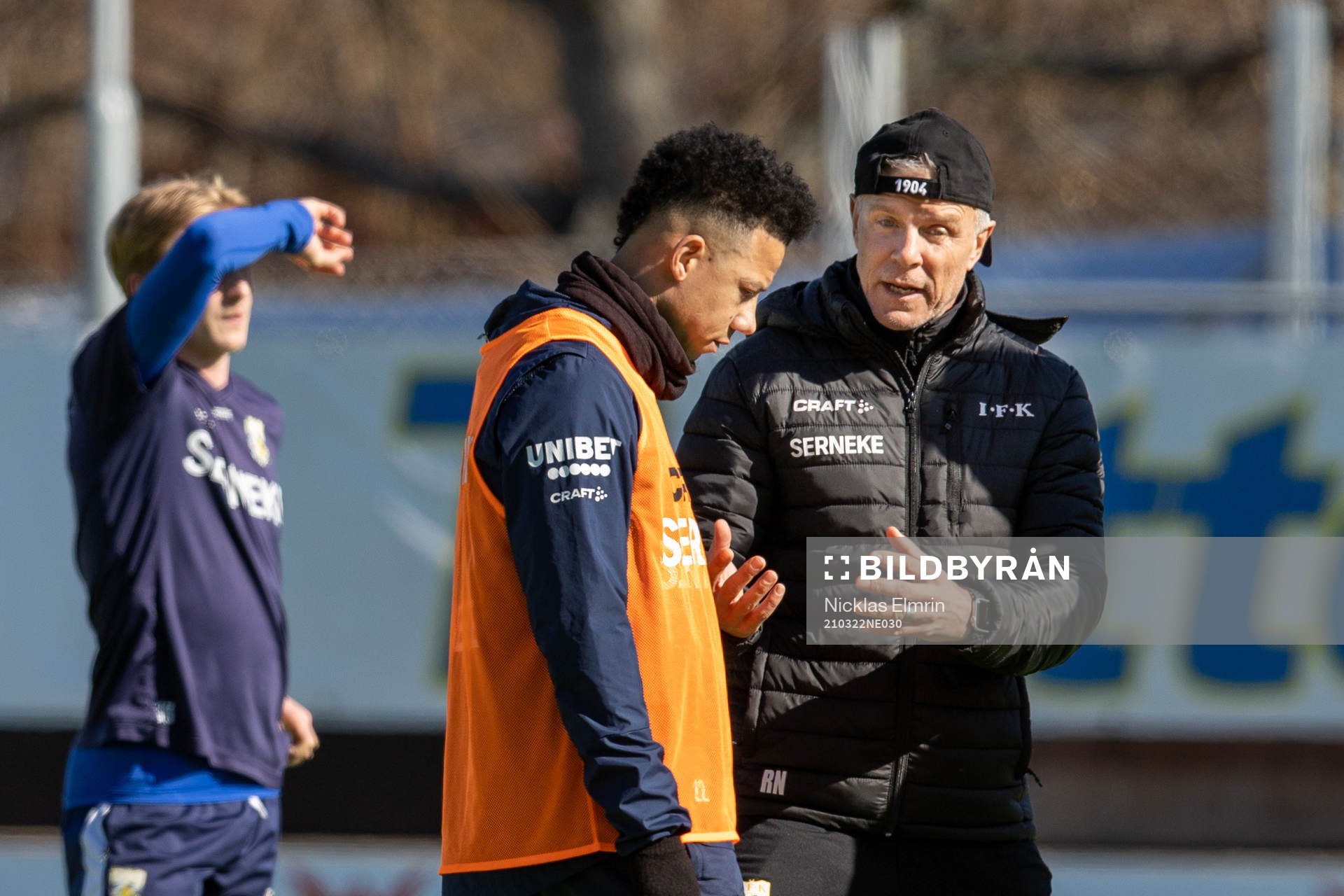 IFK Göteborgs Tobias Sana och tränare Roland Nilsson i