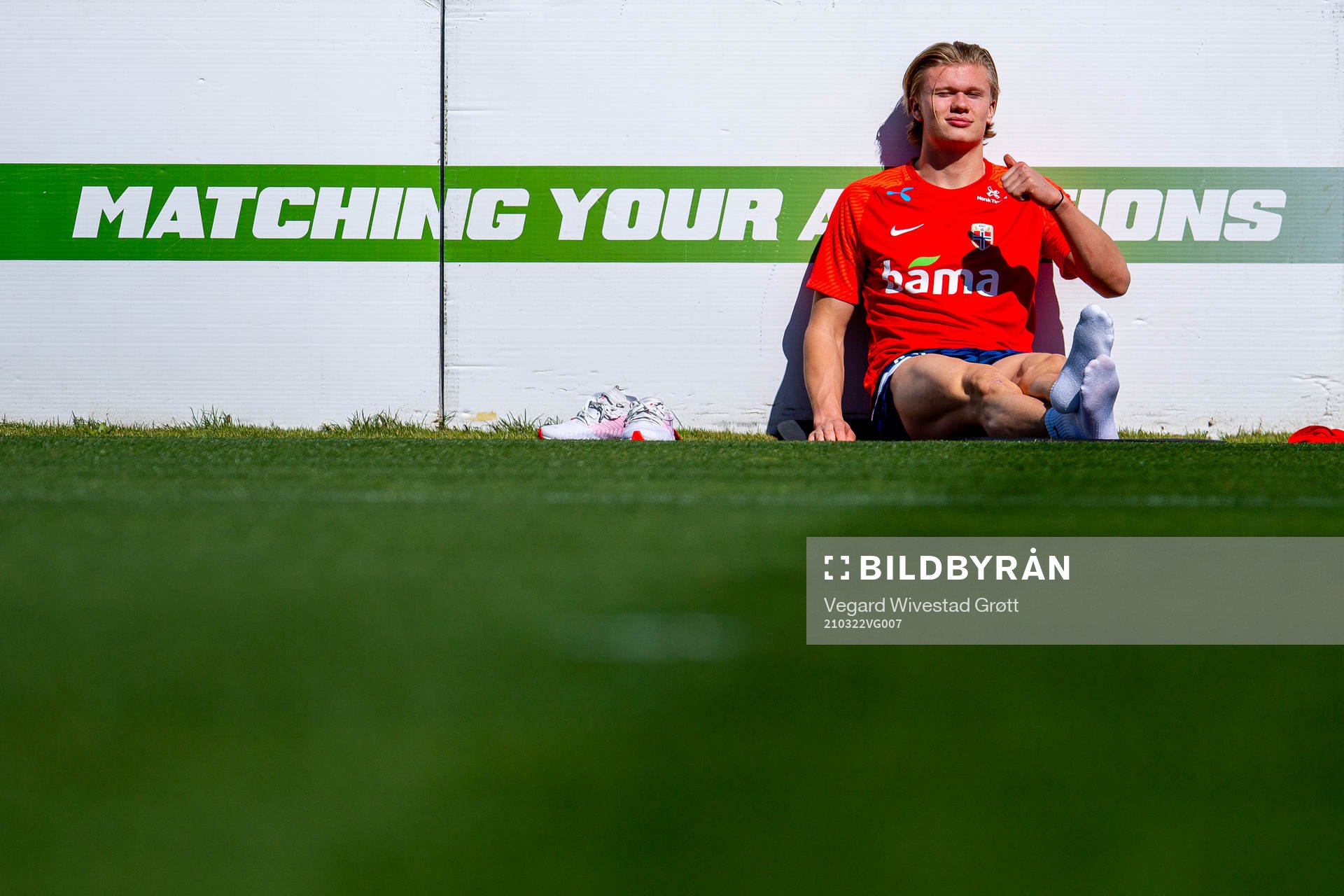 Erling Braut Haaland of the Norwegian national football team