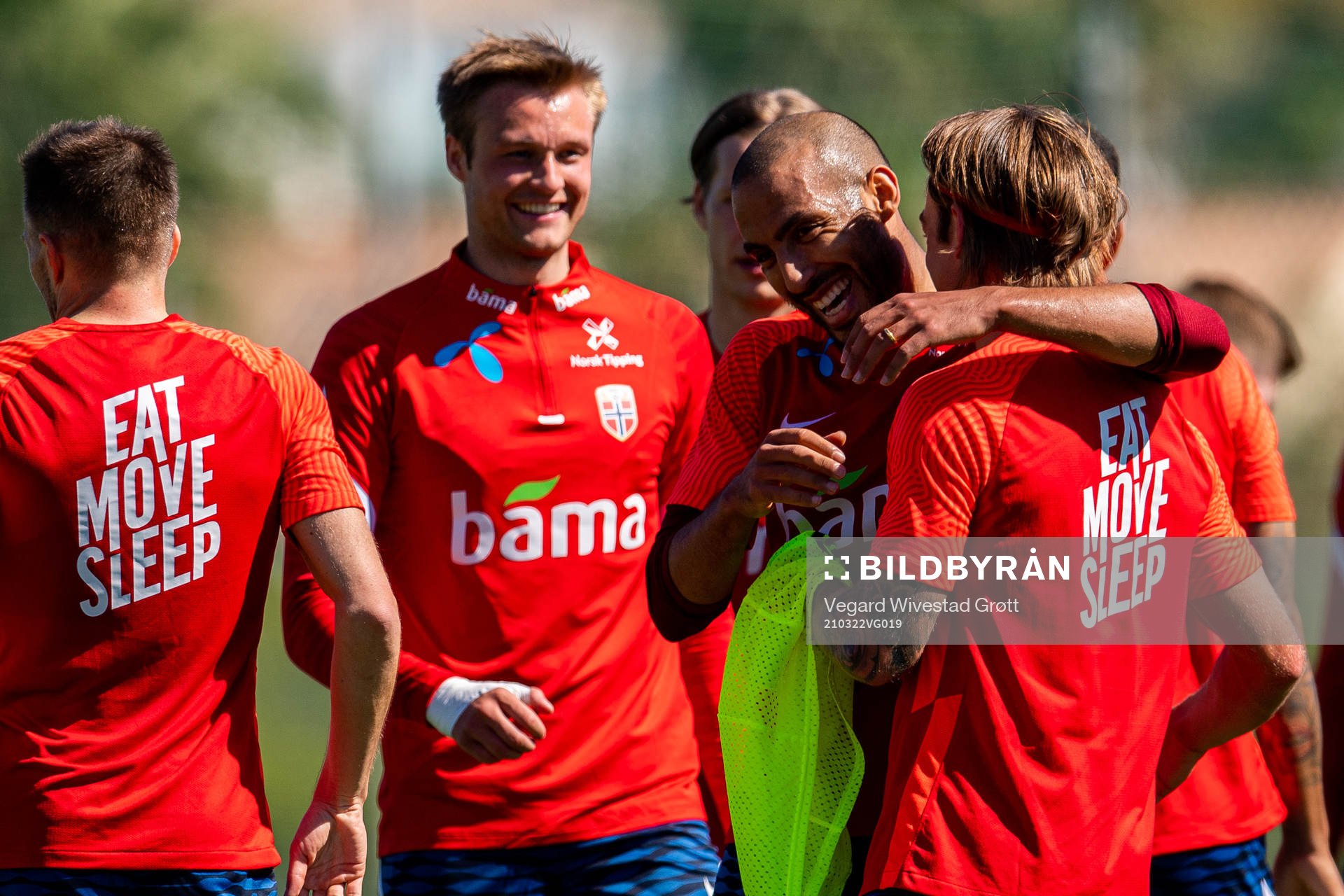 Haitam Aleesami and Patrick Berg of the Norwegian national