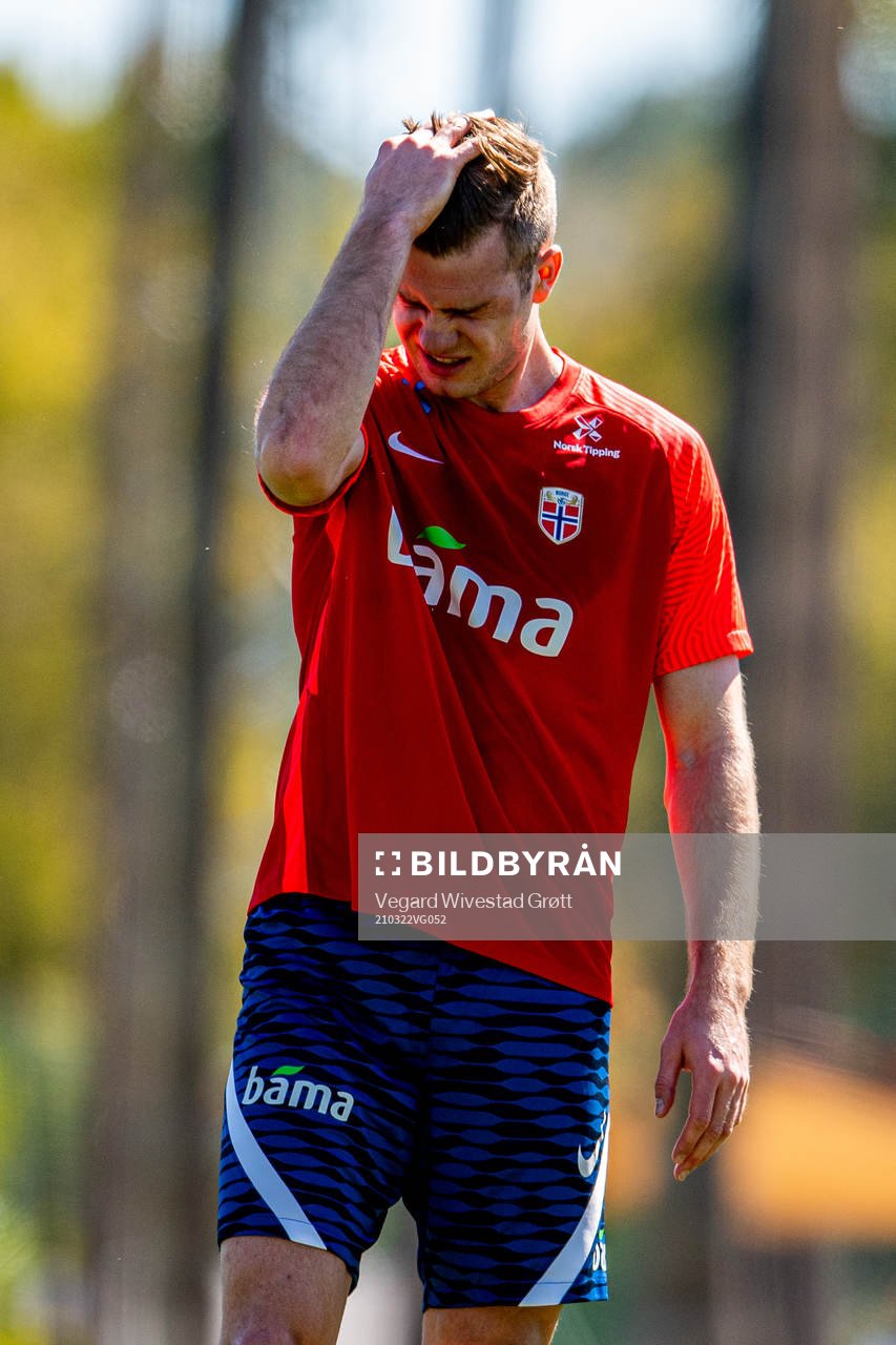 Alexander Sørloth of the Norwegian national football team