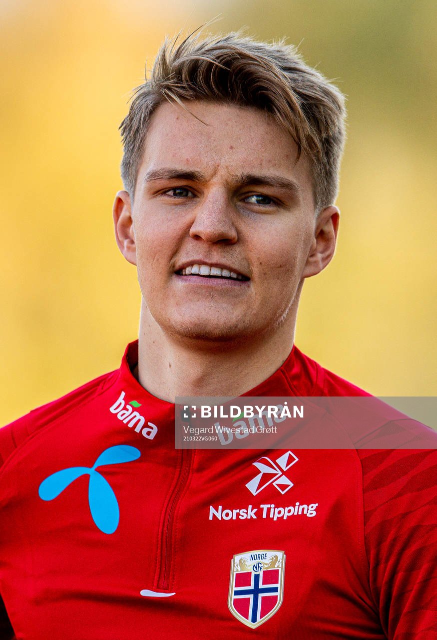 Martin Ødegaard of the Norwegian national football team