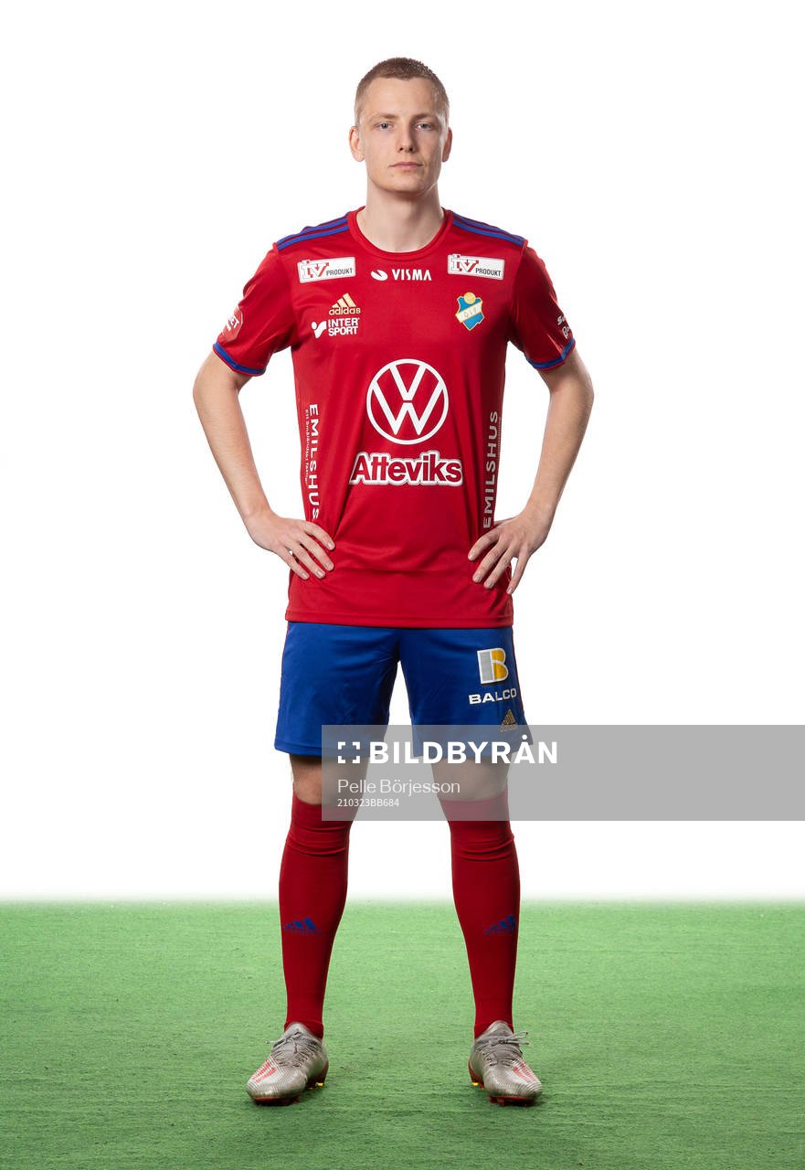 Östers Billy Nordström poserar för ett porträtt den 23 mars 2021 i Växjö.