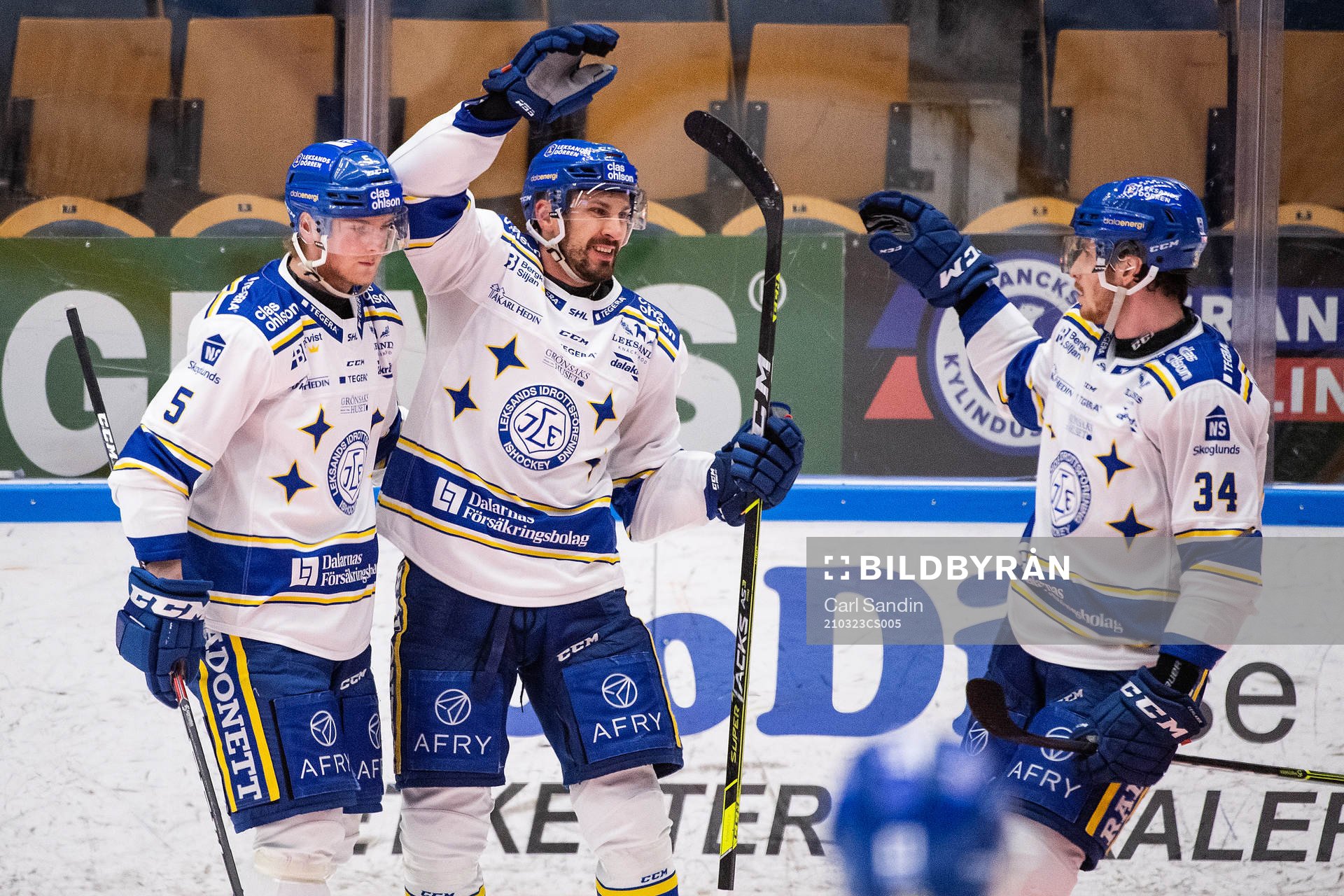 Leksands Calle Själin, Marek Hrivik och Peter Cehlarik