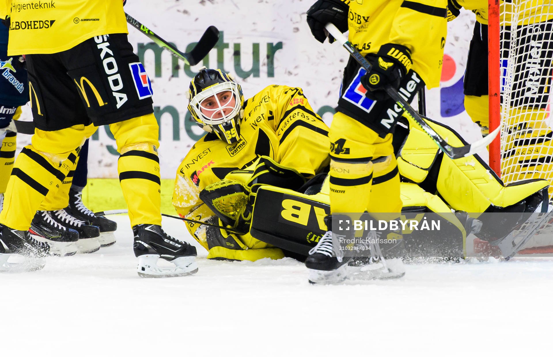 Västerås målvakt Emil Kruse