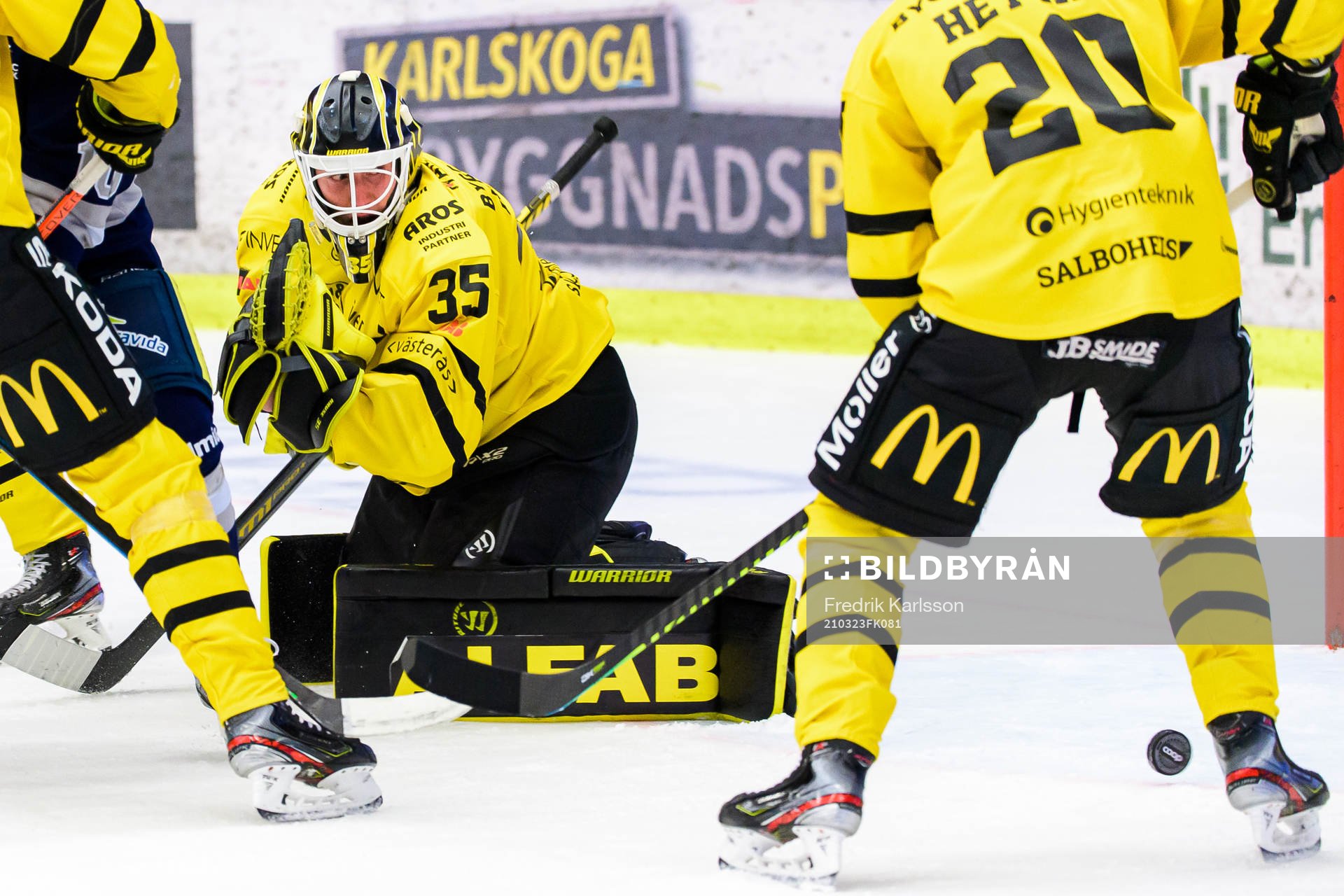Västerås målvakt Emil Kruse
