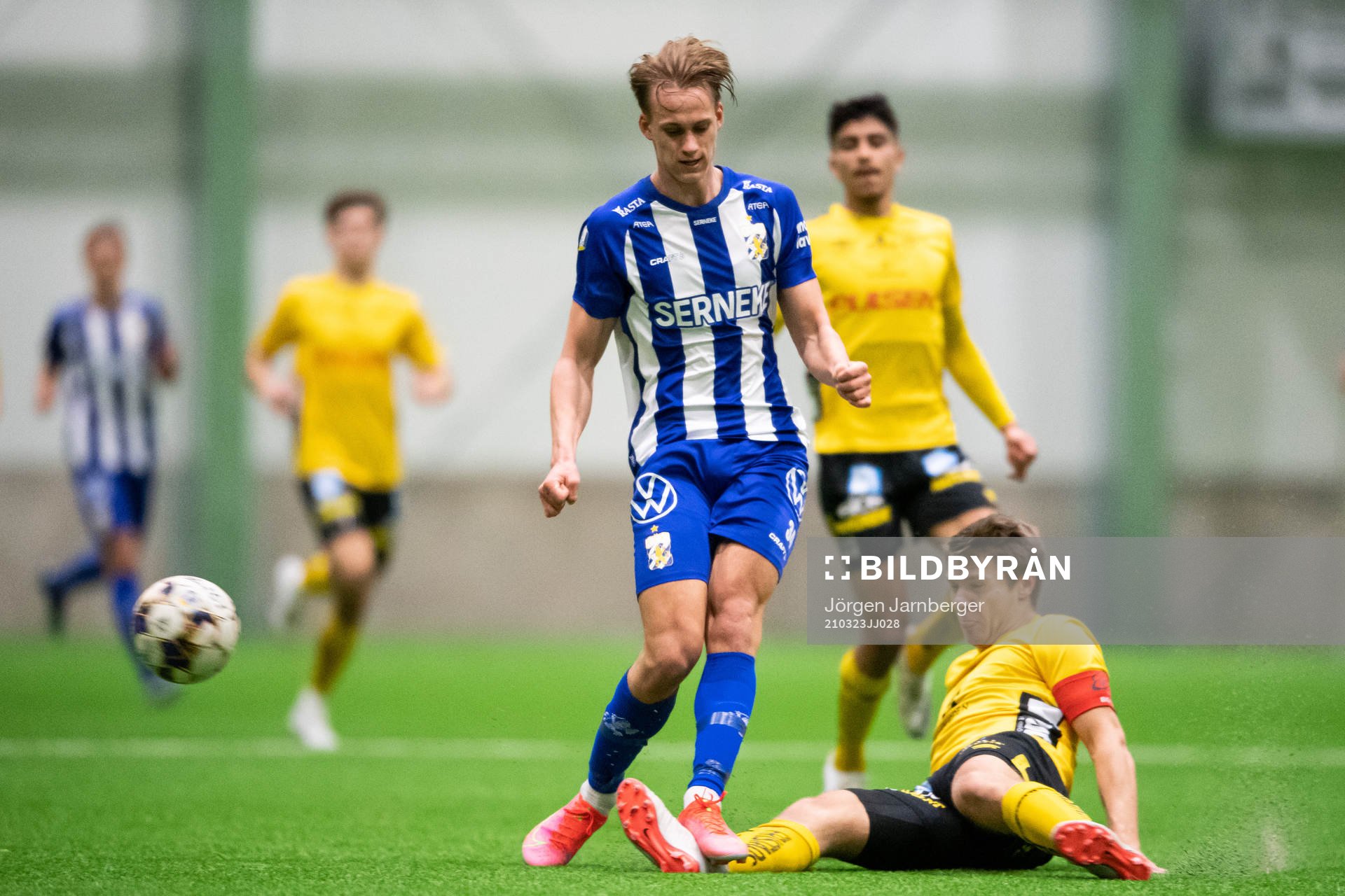 IFK Göteborgs Oscar Vilhelmsson och Elfsborgs Gustav Broman