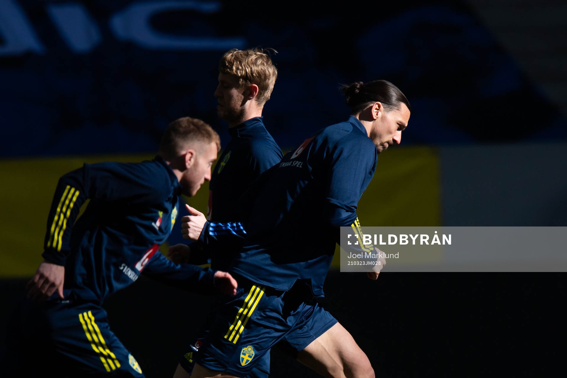 Dejan Kulusevski and Zlatan Ibrahimovic of the Swedish