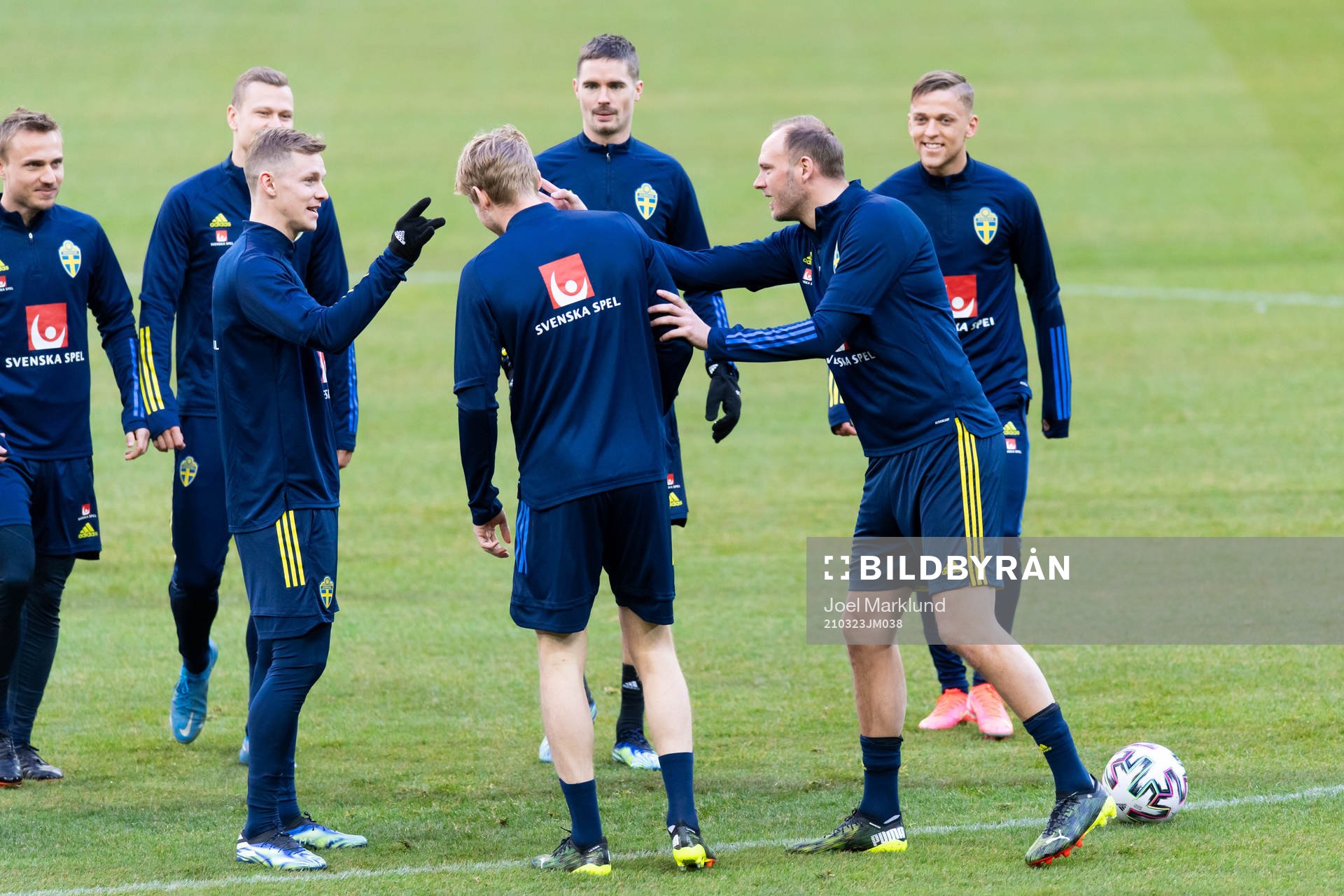 Emil Krafth and Andreas Granqvist of the Swedish national