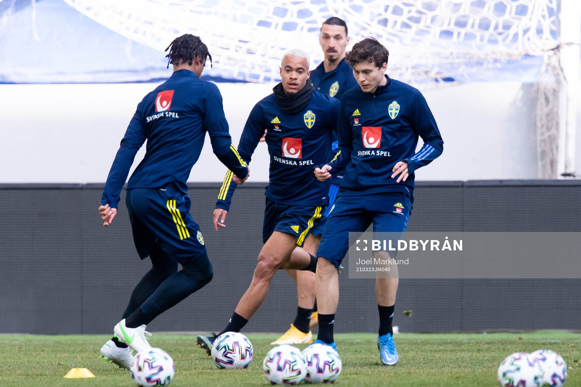 Robin Quaison, Zlatan Ibrahimovic and Victor Nilsson