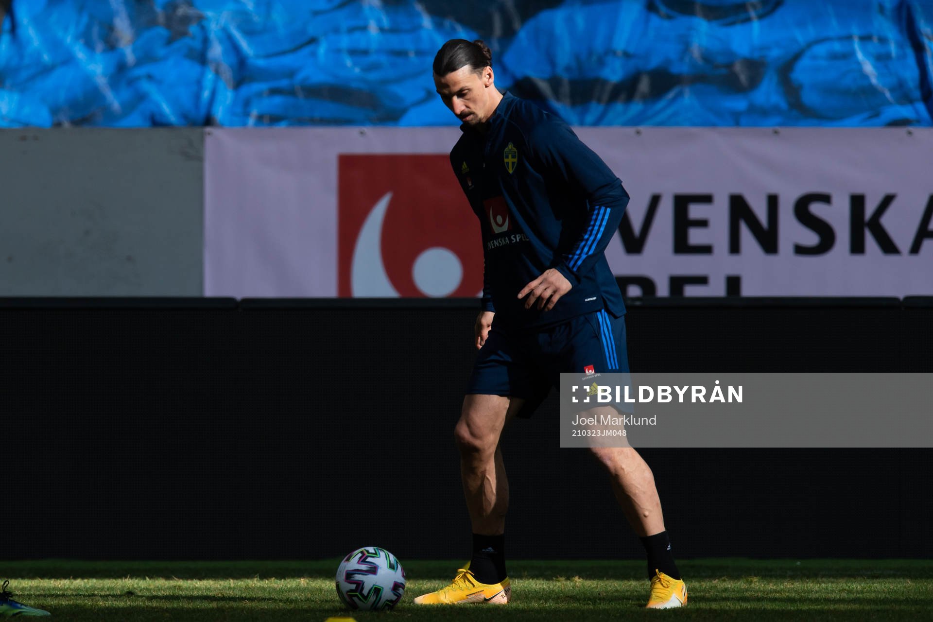 Zlatan Ibrahimovic of the Swedish national football team