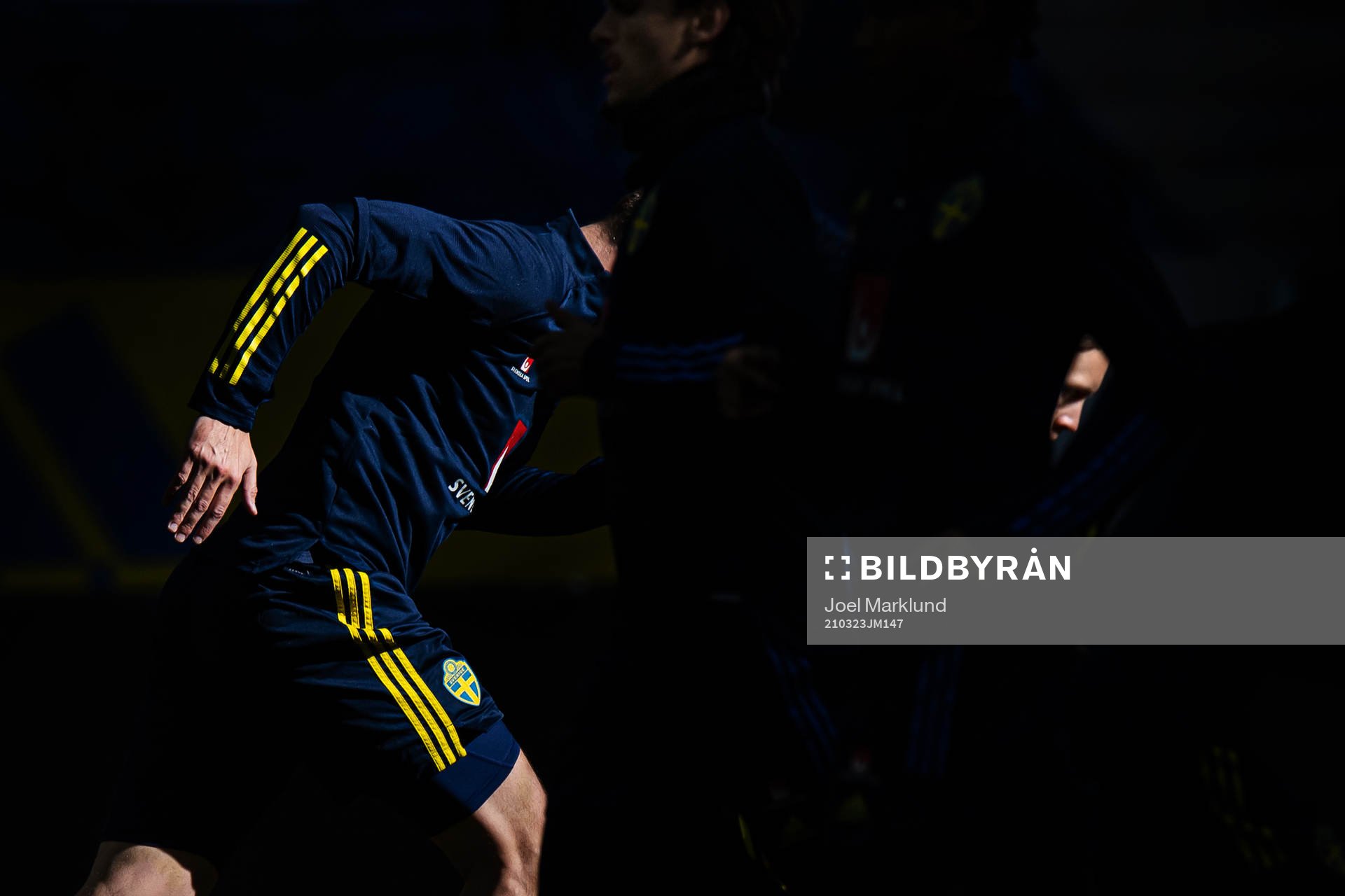 Andreas Granqvist (L) and Kristoffer Olsson (R) of the