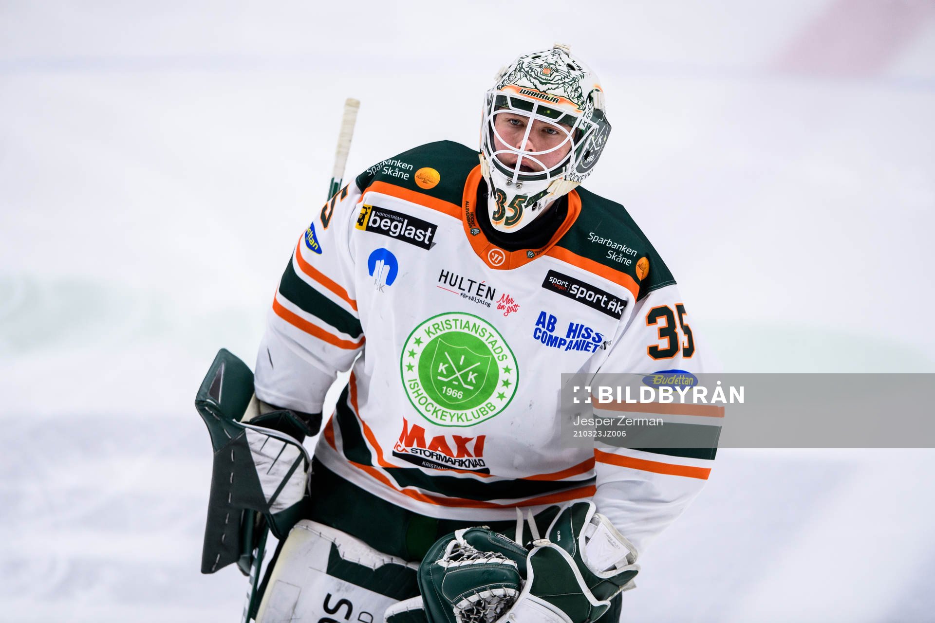 Kristianstads målvakt Calle Clang