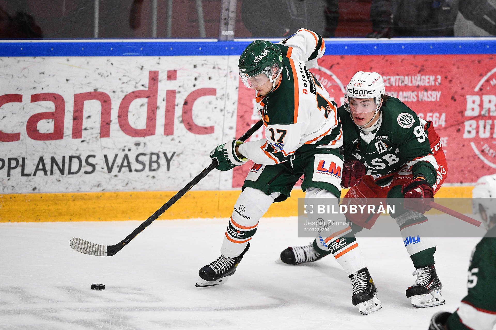 Kristianstads Viktor Wahlden och Väsbys Lubomir Fetkovic