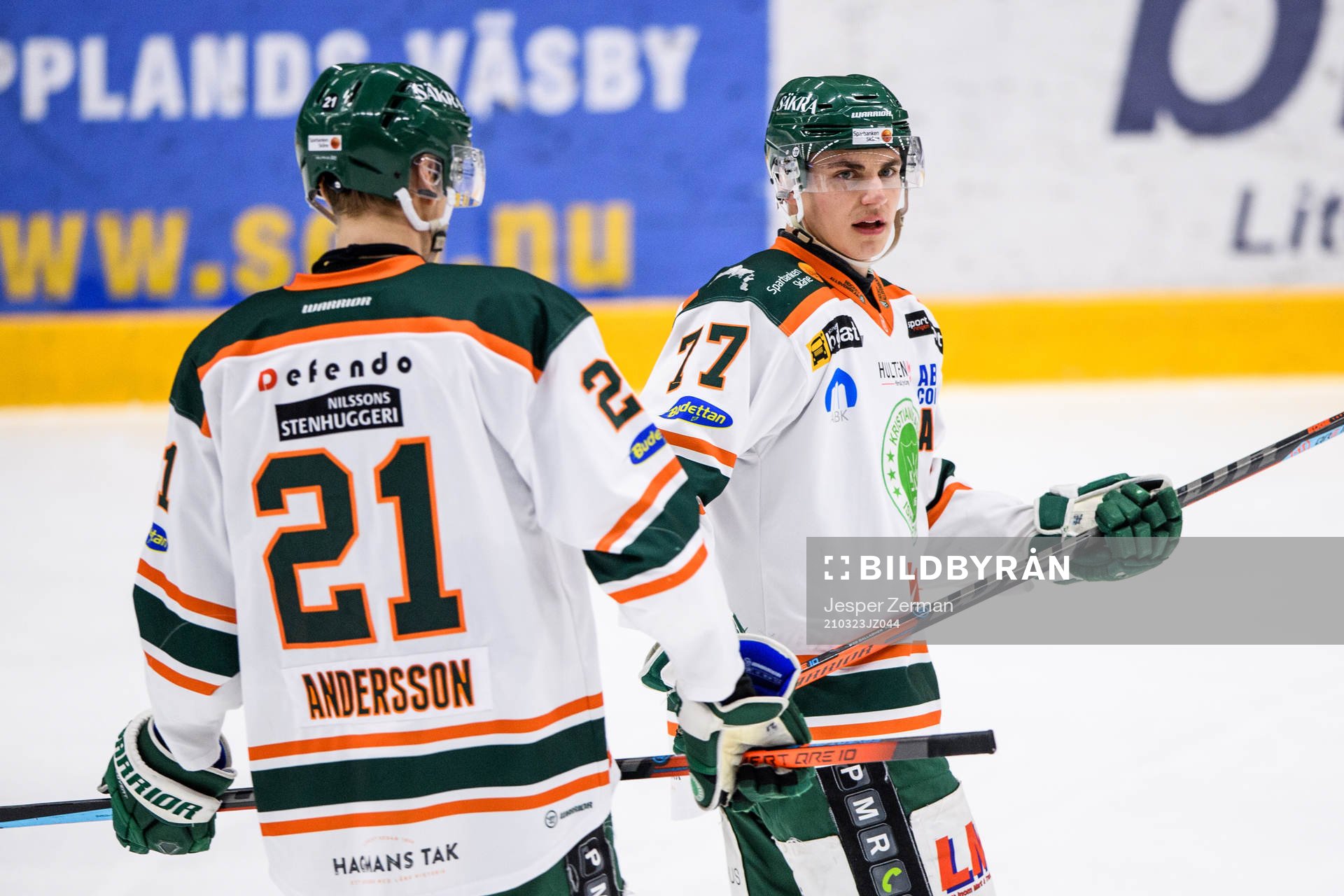 Kristianstads Daniel Andersson och Herman Hansson