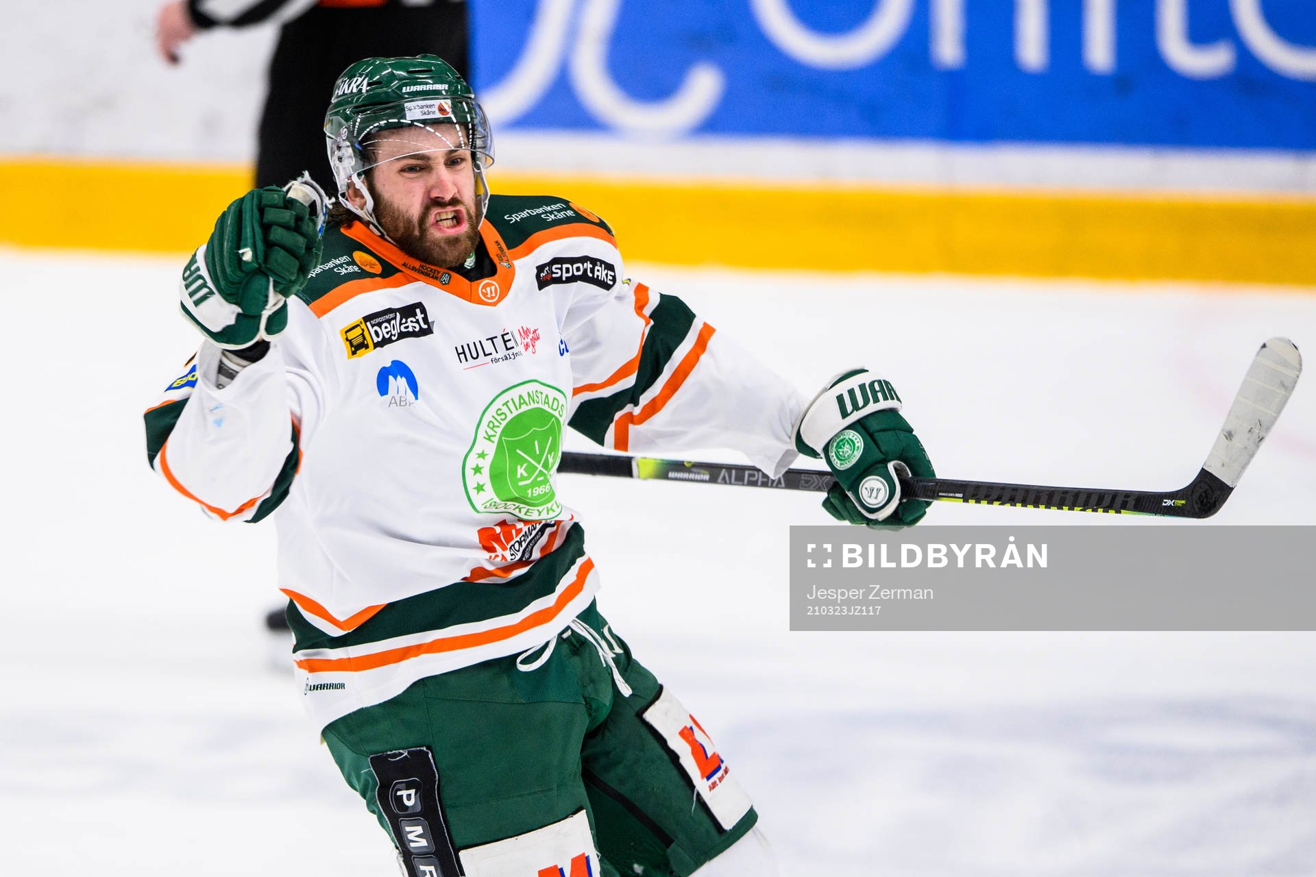 Kristianstads Rikard Olsén jublar