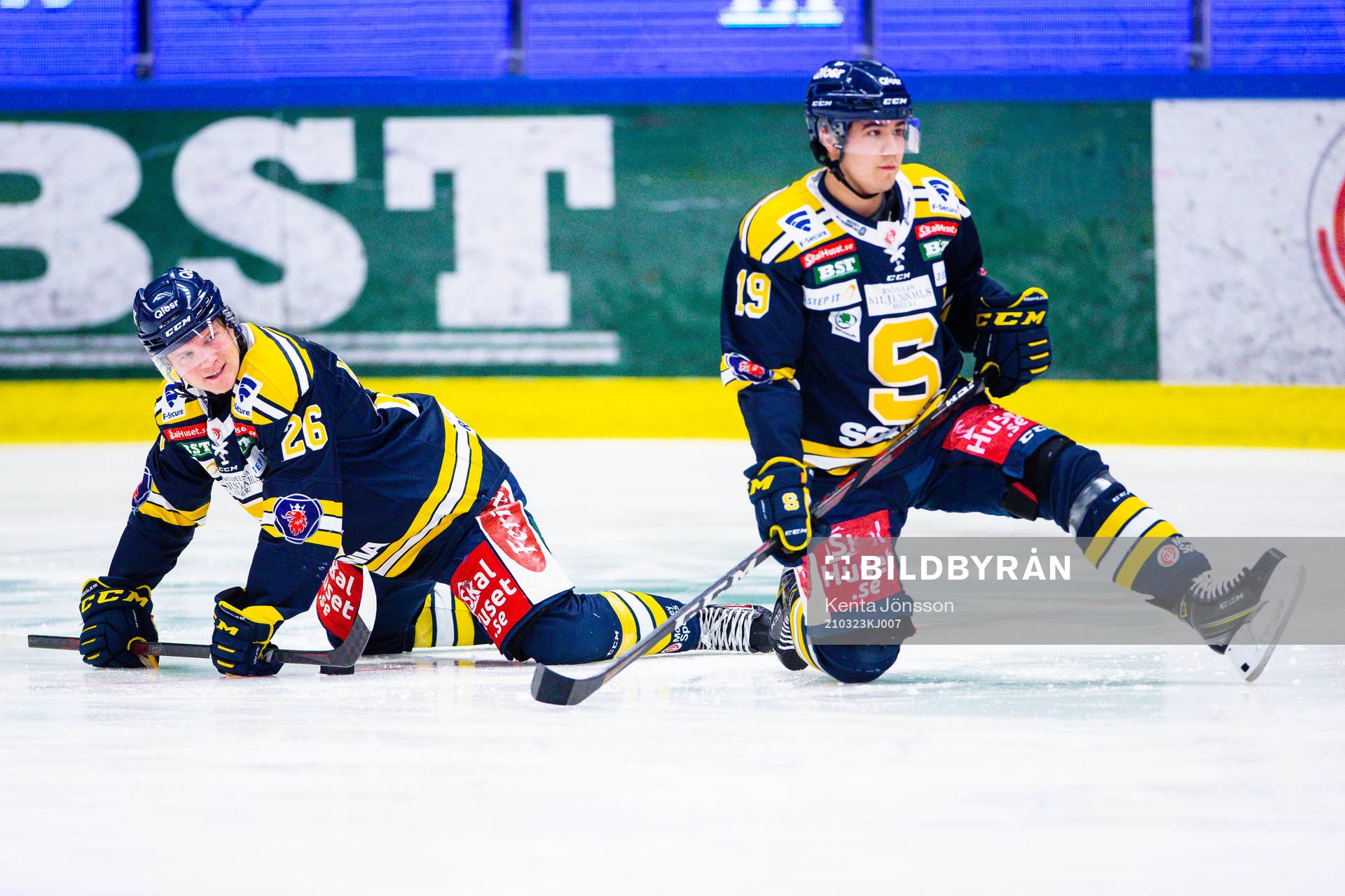 Södertäljes Anton Heikkinen och Lucas Carlssoni