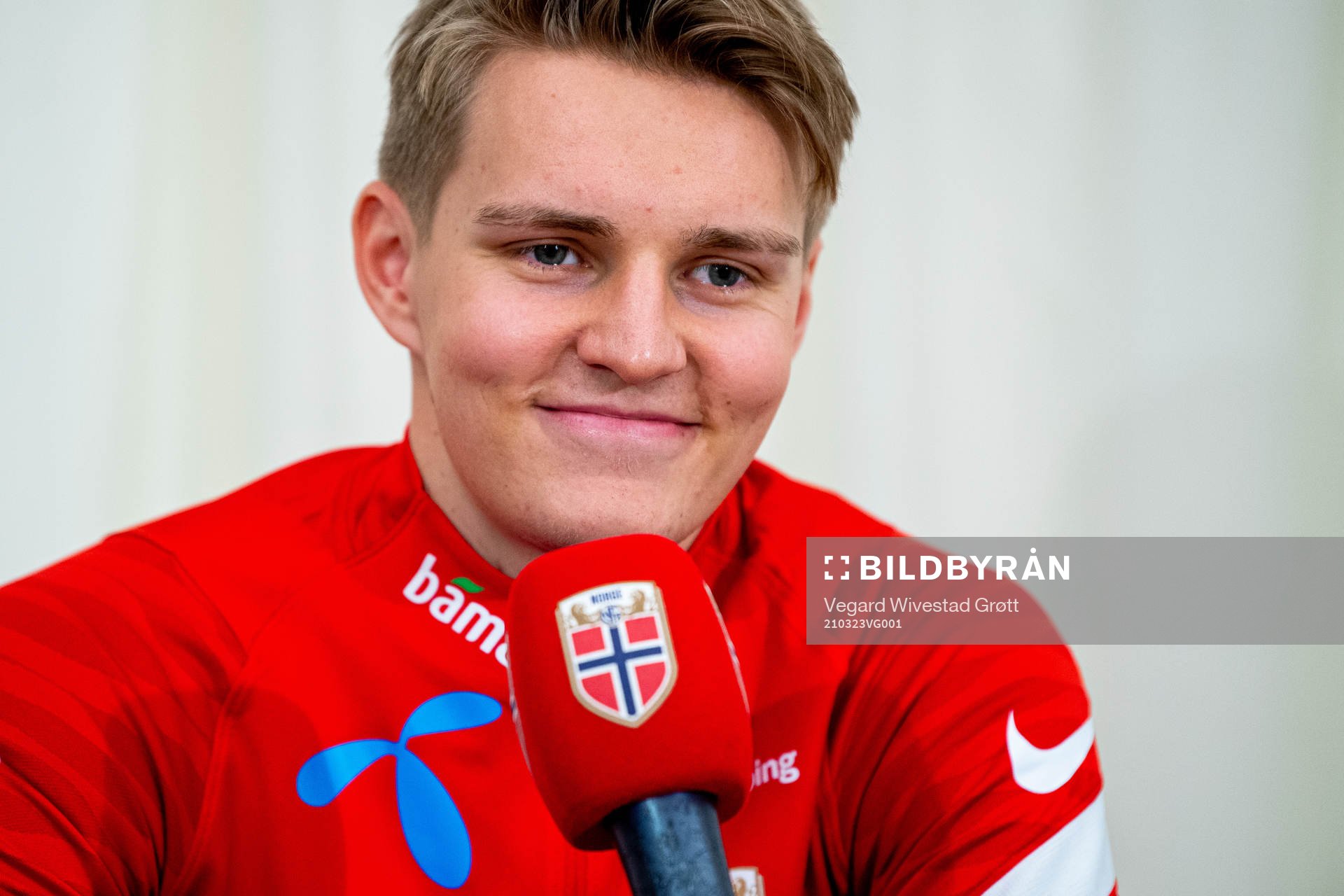 Martin Ødegaard of the Norwegian national football team