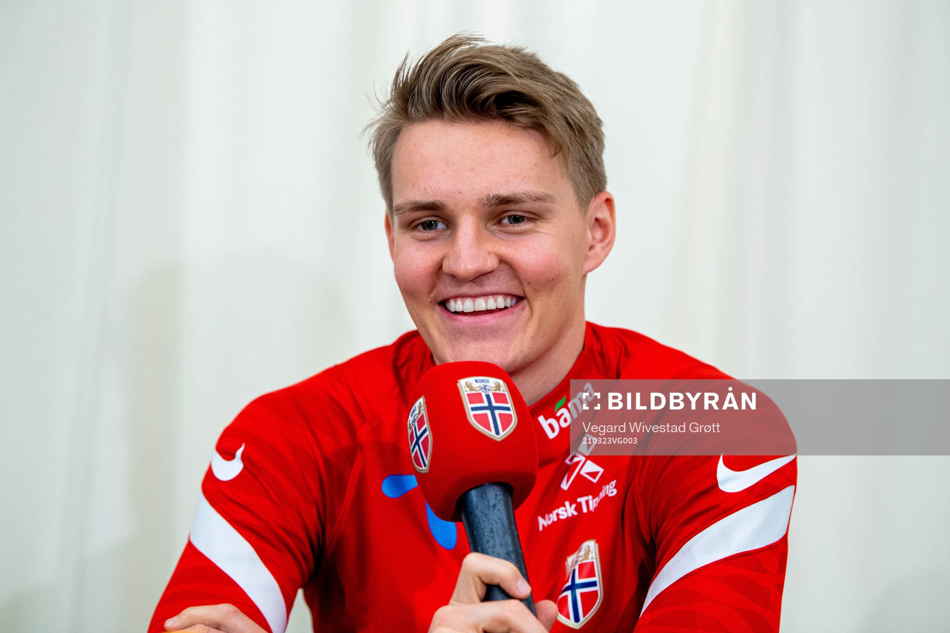 Martin Ødegaard of the Norwegian national football team