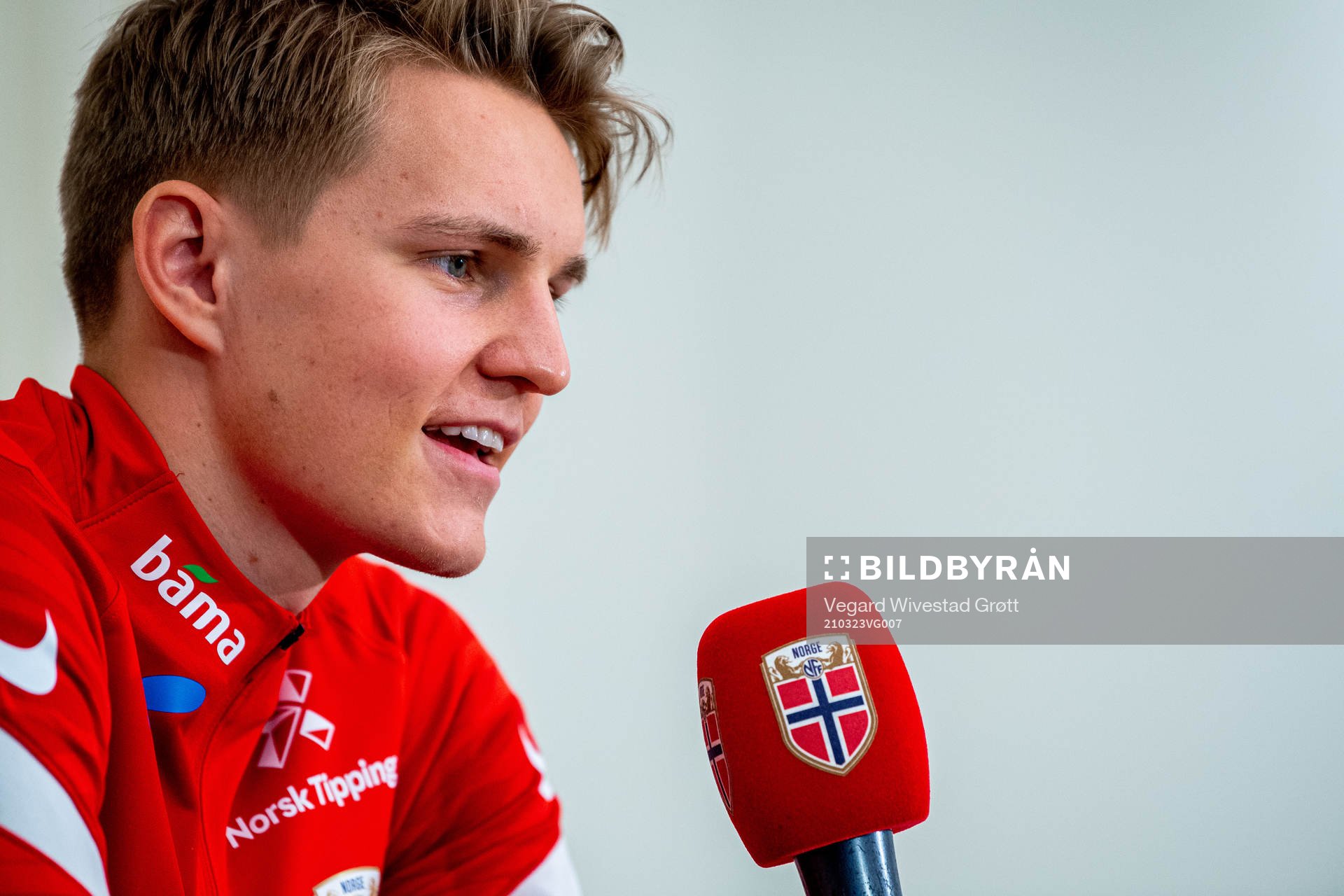 Martin Ødegaard of the Norwegian national football team