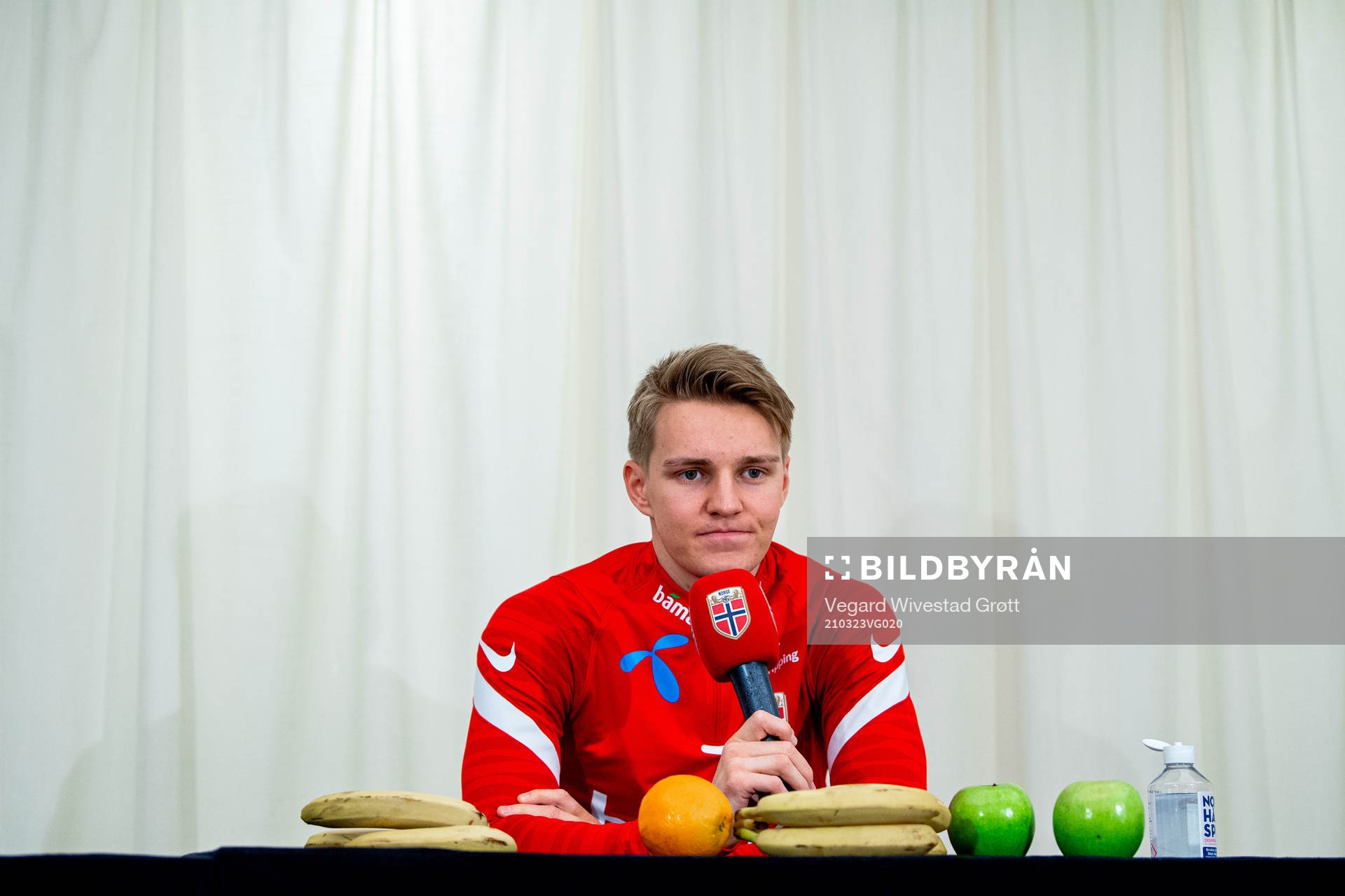 Martin Ødegaard of the Norwegian national football team