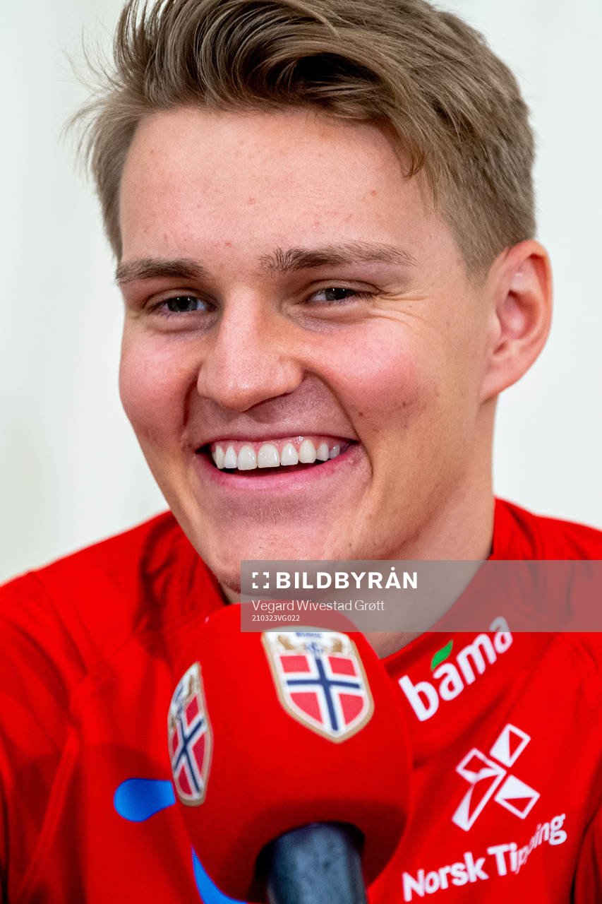 Martin Ødegaard of the Norwegian national football team