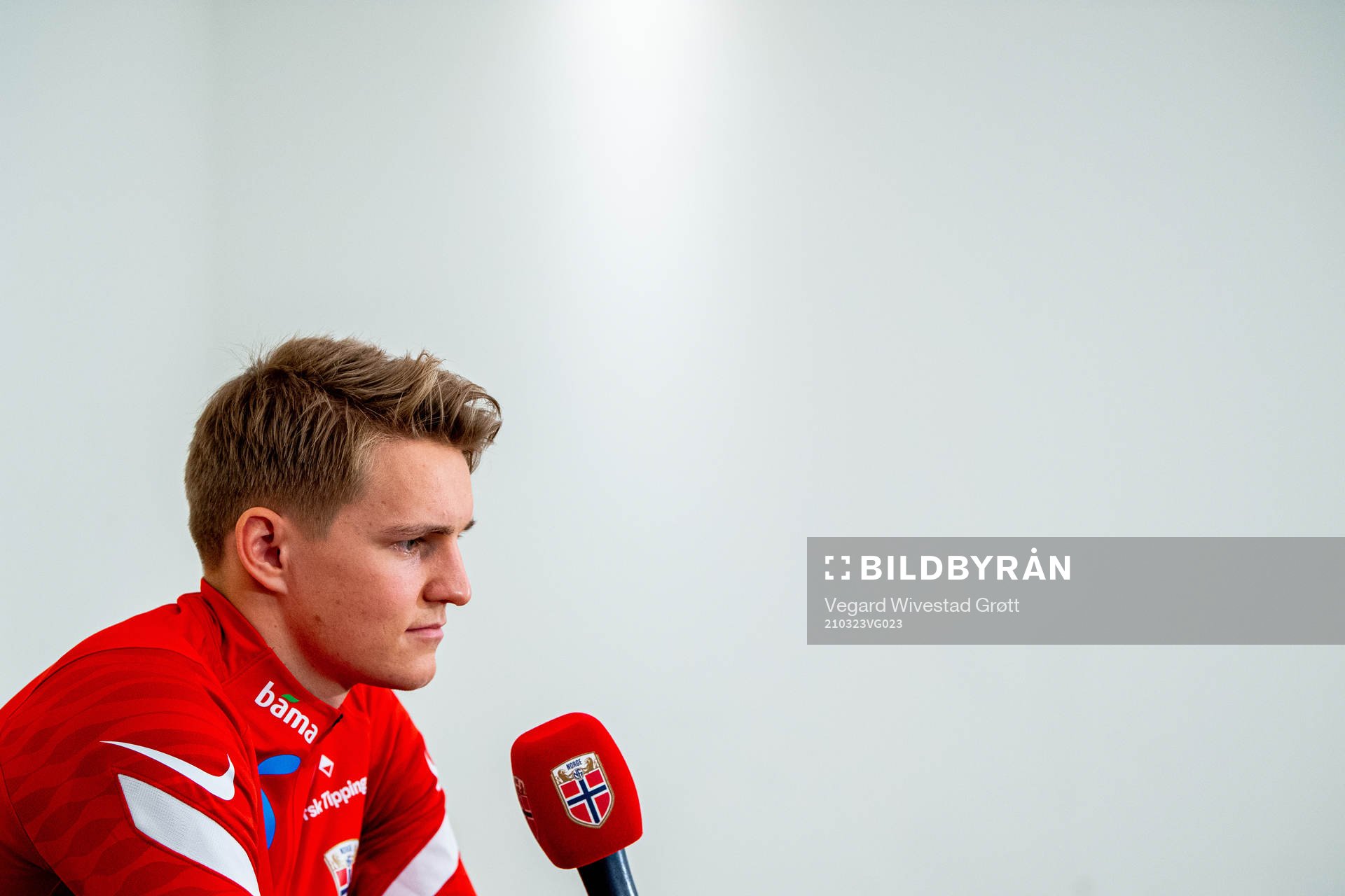 Martin Ødegaard of the Norwegian national football team