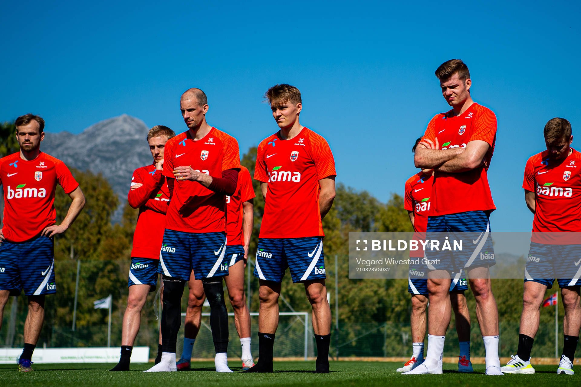 Goalkeeper André Hansen, Martin Ødegaard and Alexander
