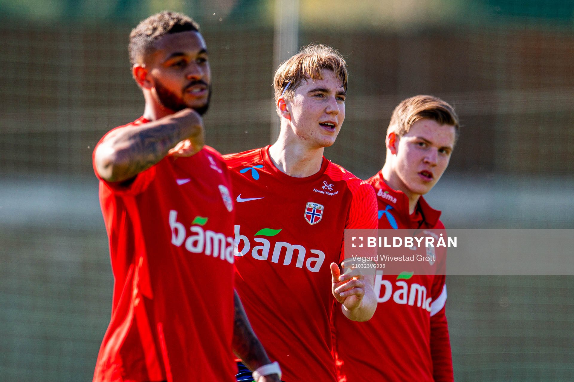 Joshua King, Kristian Thorstvedt and Jens Petter Hauge of