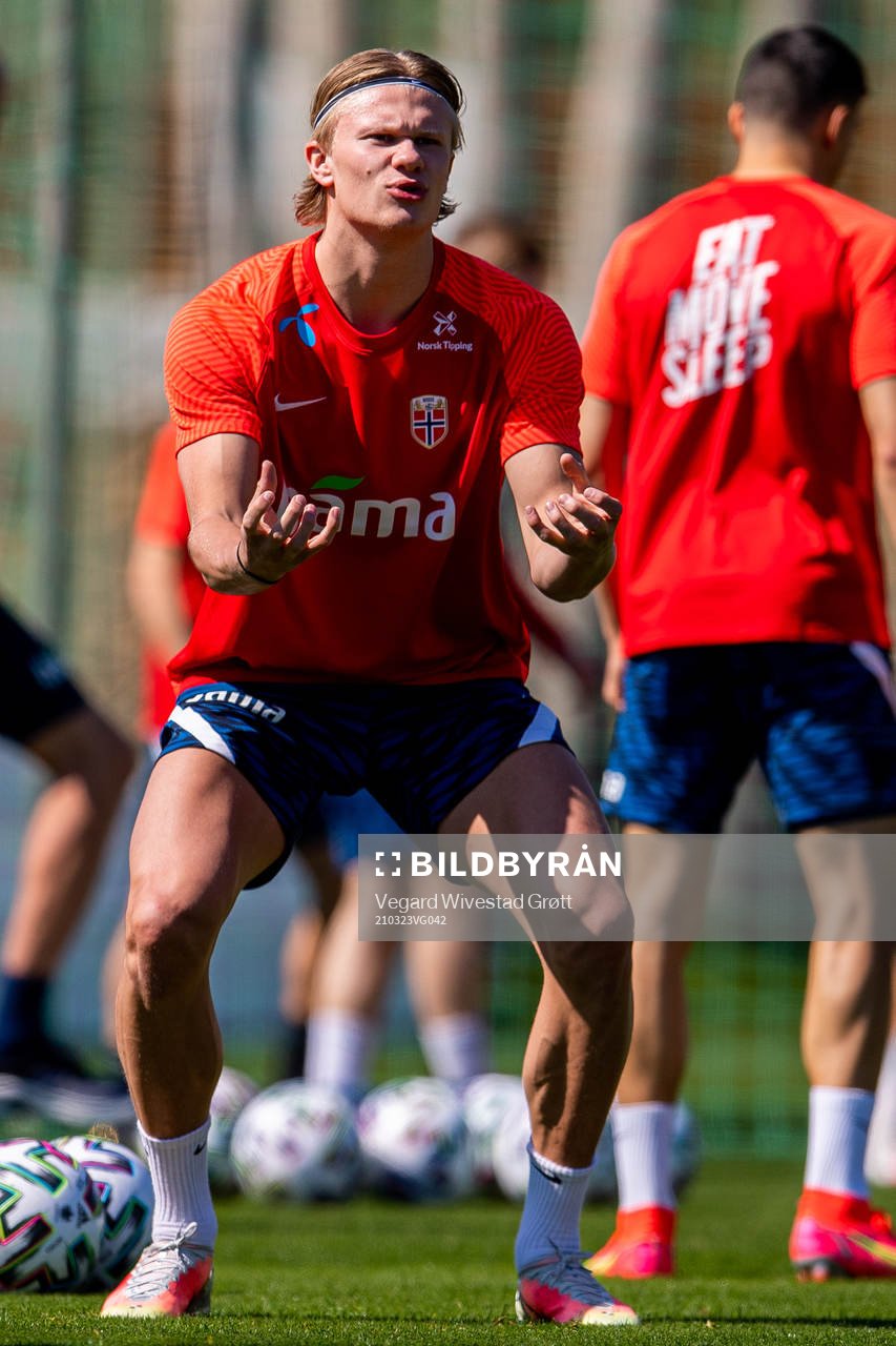 Erling Braut Haaland of the Norwegian national football team