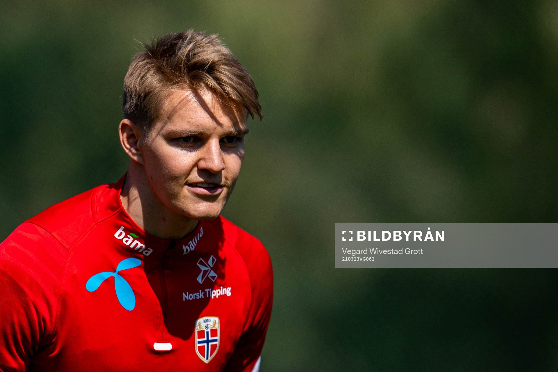 Martin Ødegaard of the Norwegian national football team