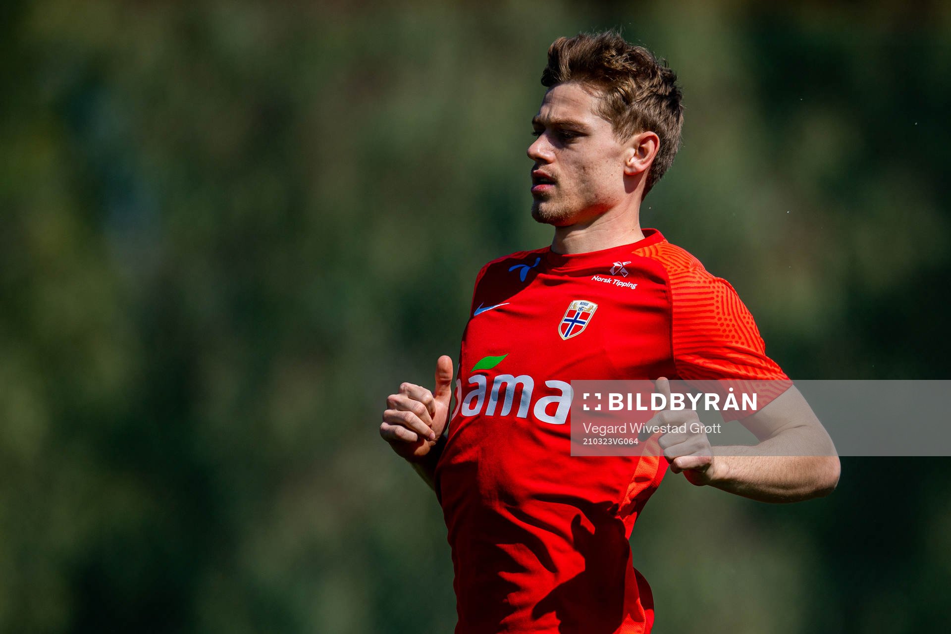Julian Ryerson of the Norwegian national football team