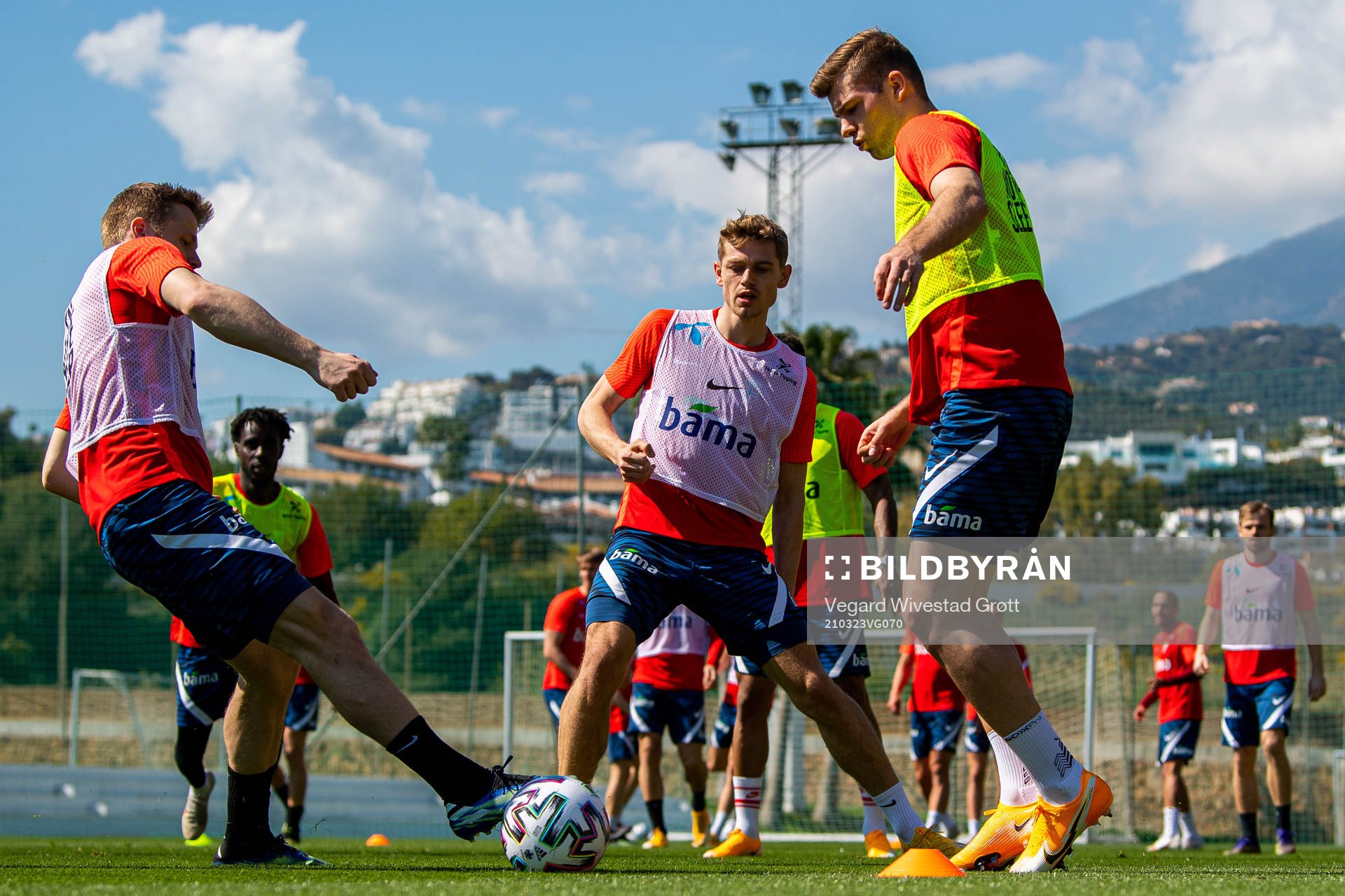 Fredrik Midtsjø, Julian Ryerson and Alexander Sørloth of
