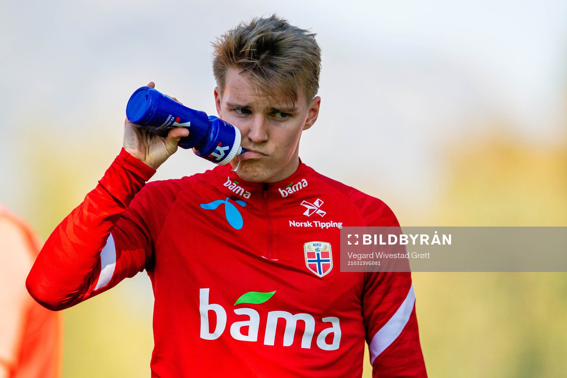 Martin Ødegaard of the Norwegian national football team