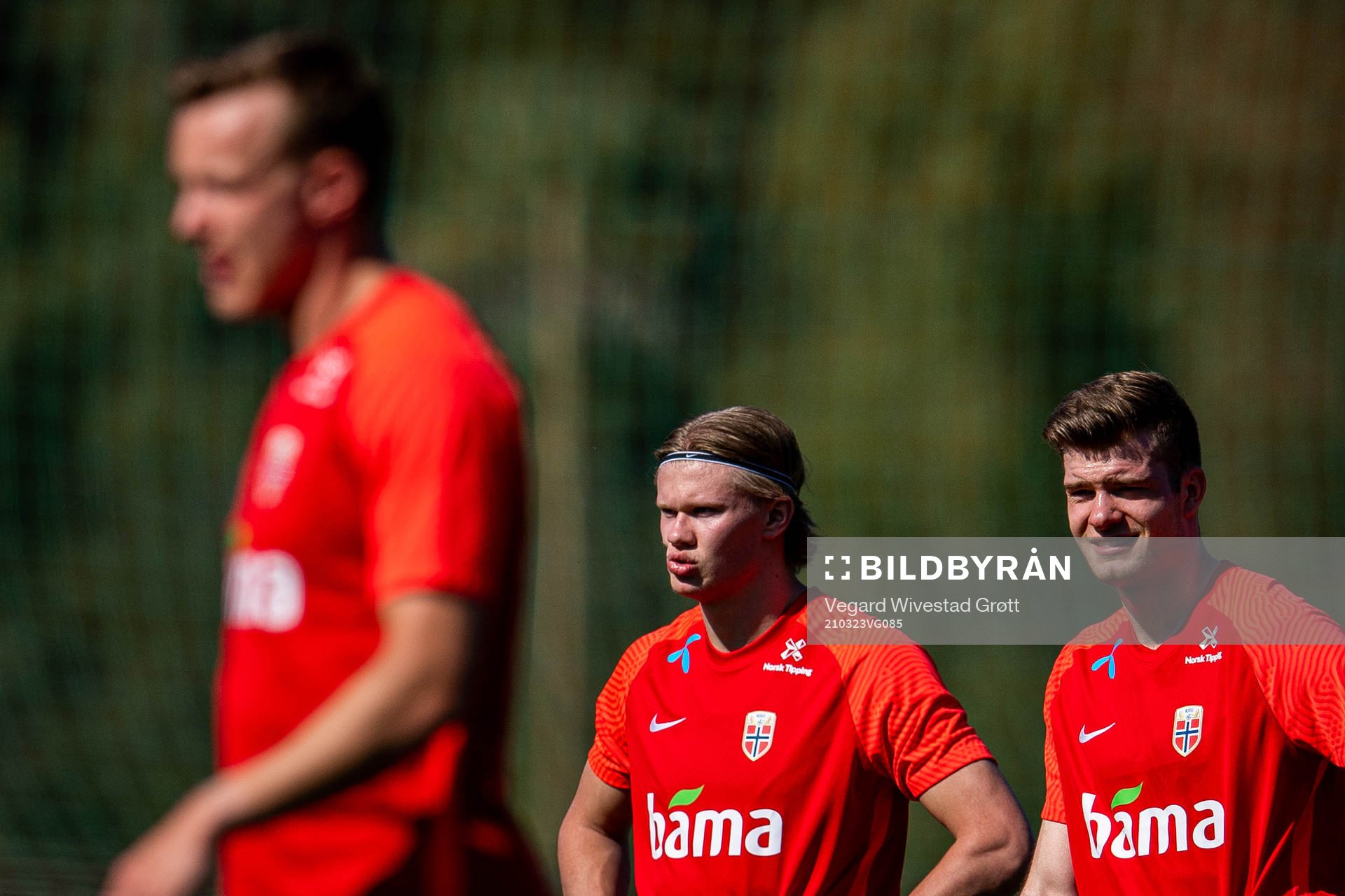Erling Braut Haaland and Alexander Sørloth of the