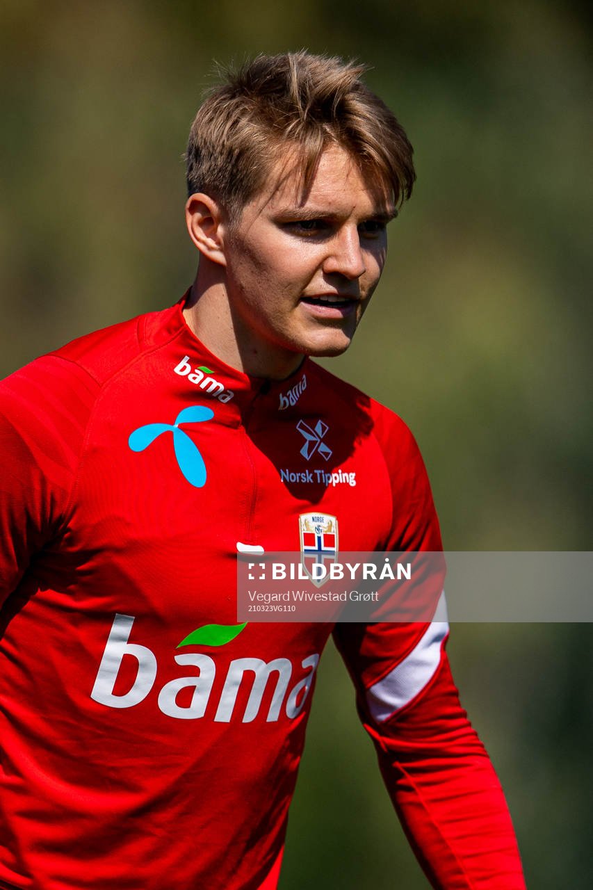 Martin Ødegaard of the Norwegian national football team