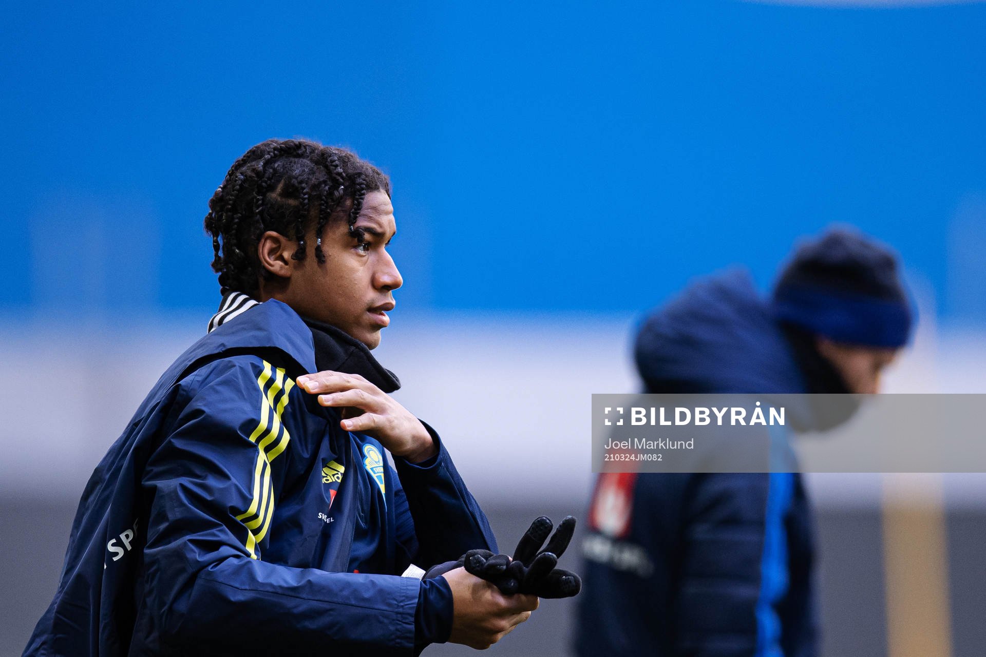 Jens-Lys Cajuste of the Swedish national football team