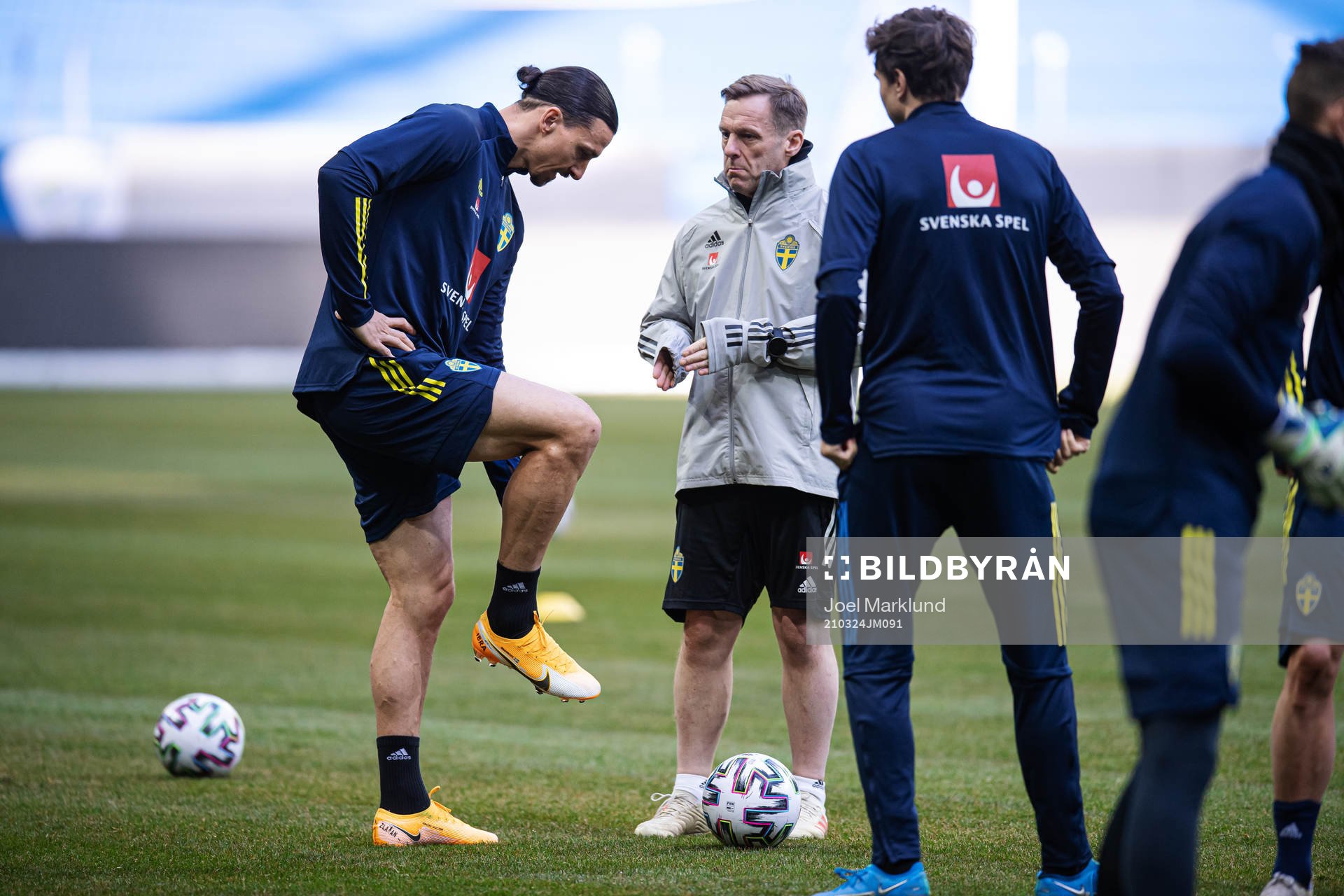 Zlatan Ibrahimovic and performance manager Paul Balsom of