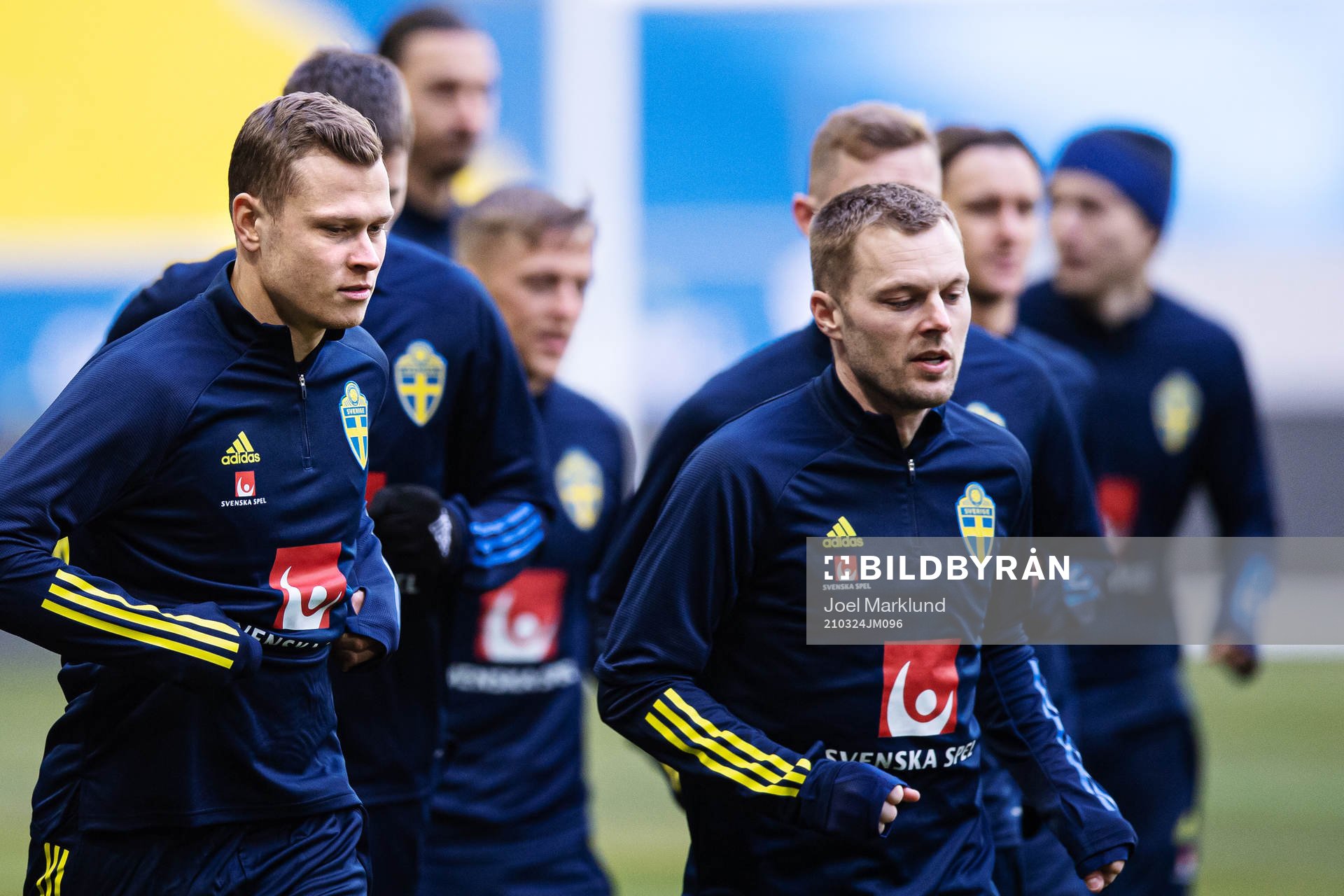 Viktor Claesson and Sebastian Larsson of the Swedish