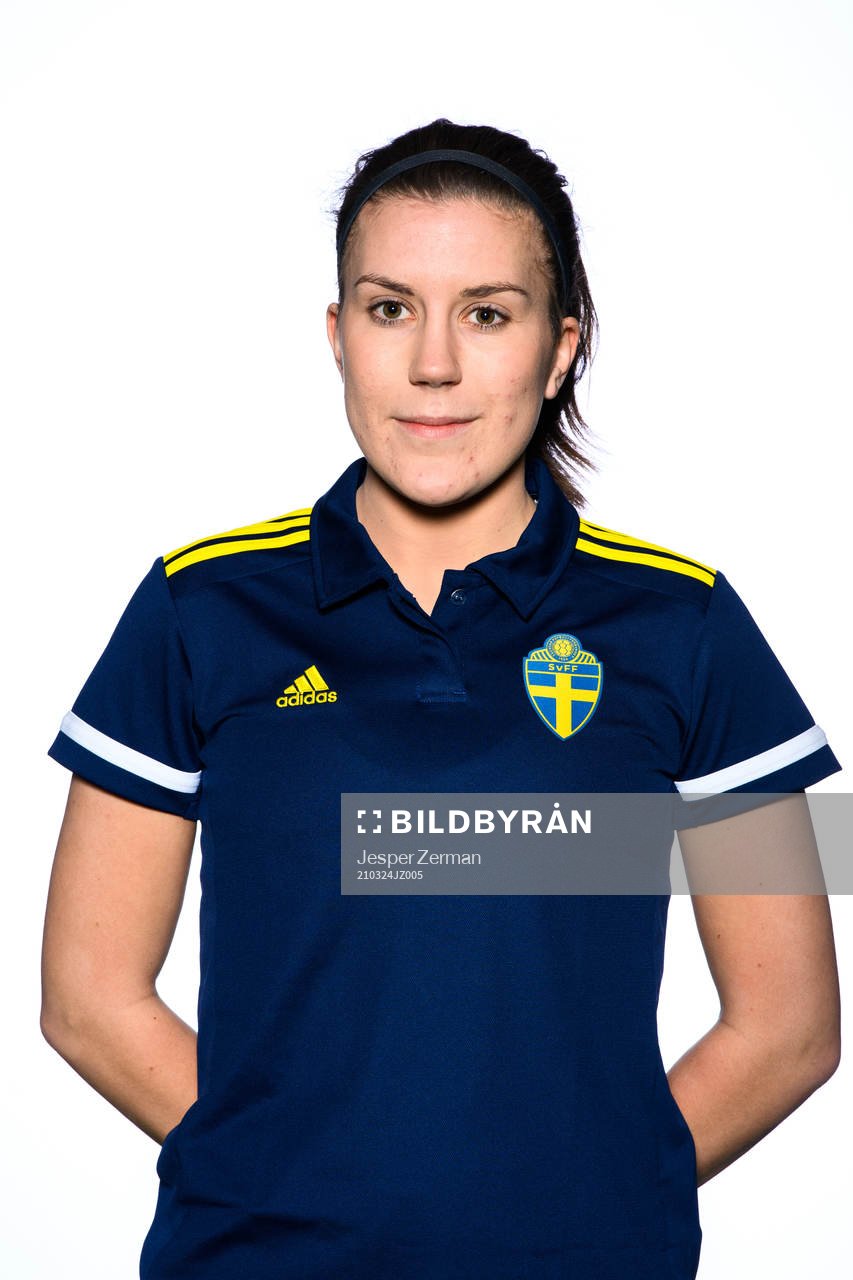 Jennifer Björnler poserar för ett porträtt den 24 mars 2021 i Stockholm. 