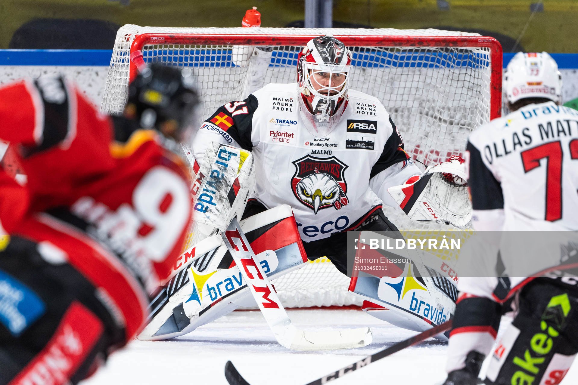 Malmö Redhawks målvakt Lars Volden
