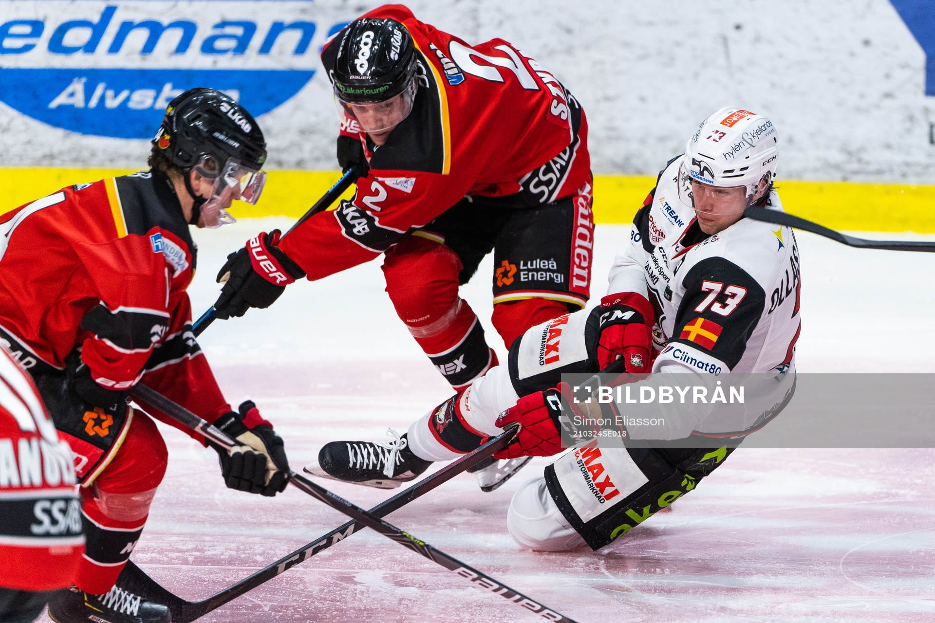Luleås Fredrik Styrman och Malmö Redhawks Adam Ollas