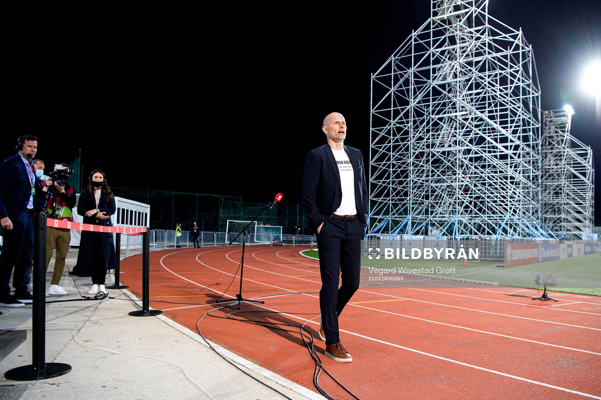 Ståle Solbakken, head coach of Norway after the FIFA World Cup Qualifier football match between Gibraltar and Norway on March 24, 2021 in Gibraltar.