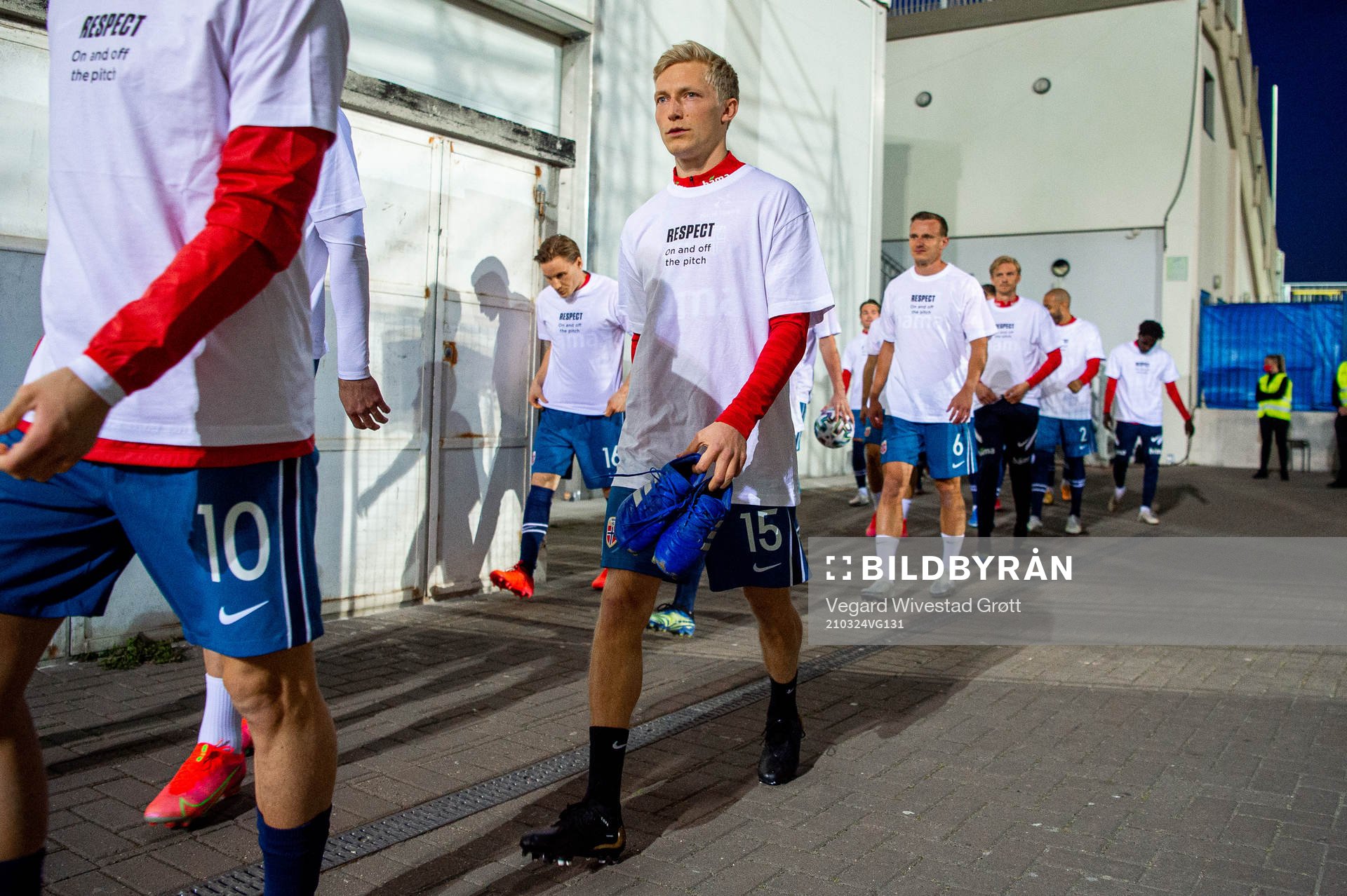 Birger Meling of Norway wearing a t-shirt with the message