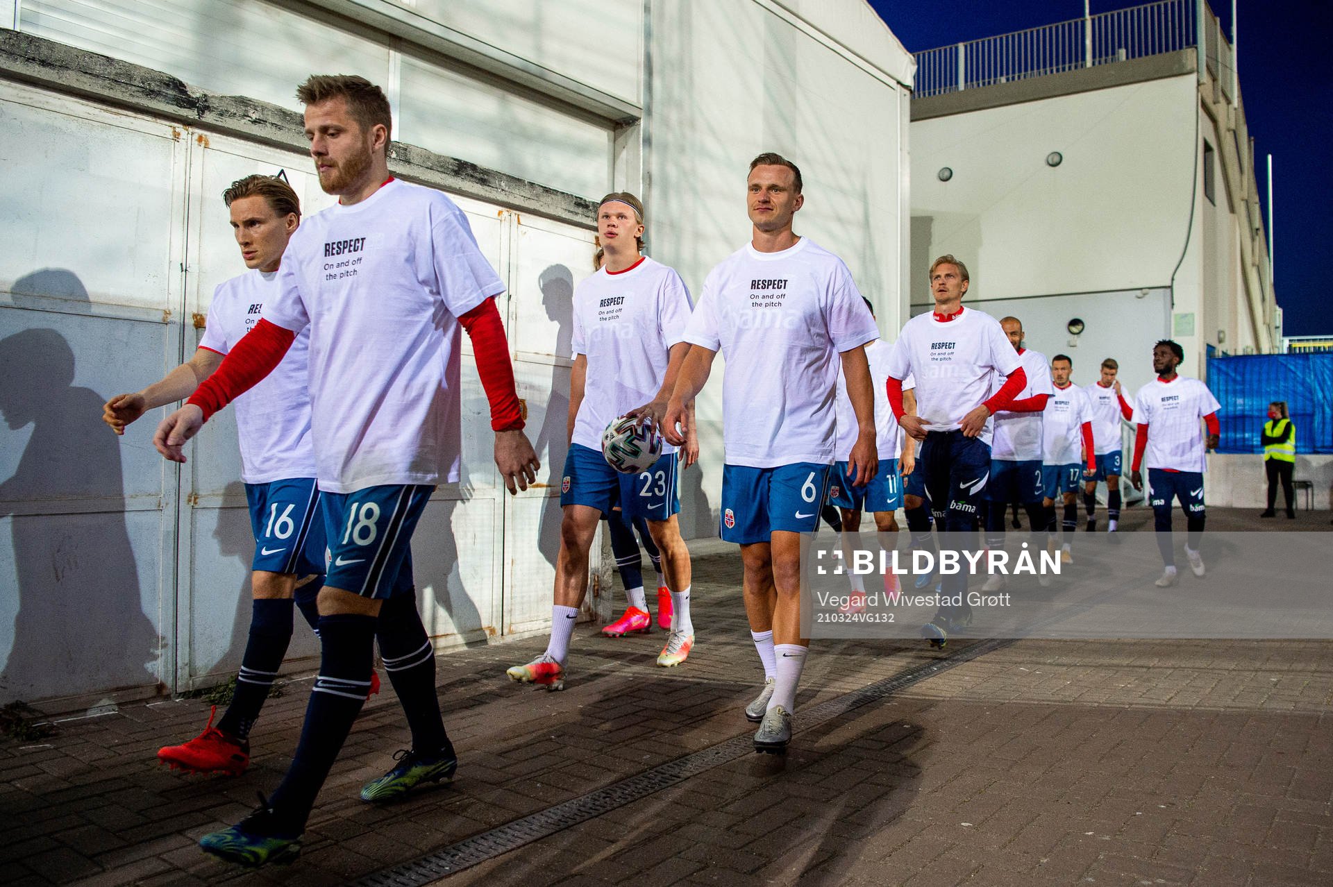 Jonas Svensson, Fredrik Midtsjø, Erling Braut Haaland and