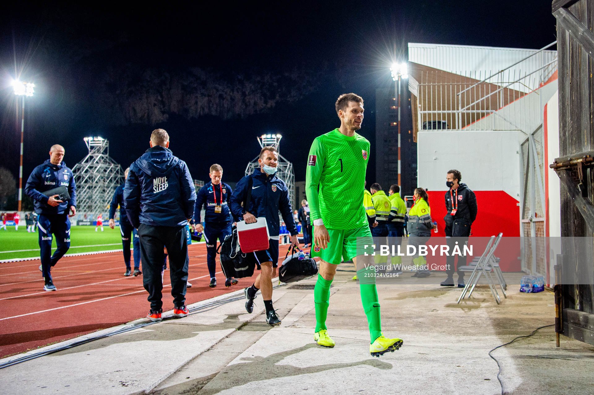 Goalkeeper Rune Almenning Jarstein of Norway