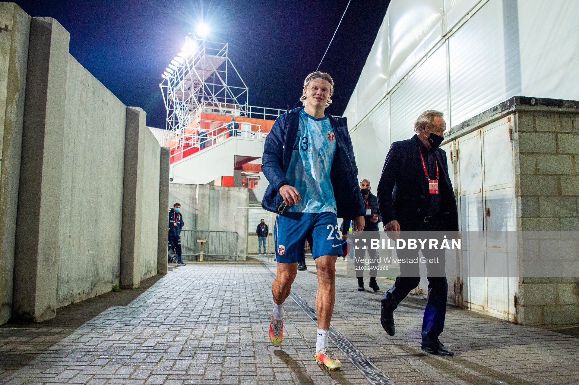 Erling Braut Haaland of Norway after the FIFA World Cup Qualifier football match between Gibraltar and Norway on March 24, 2021 in Gibraltar.