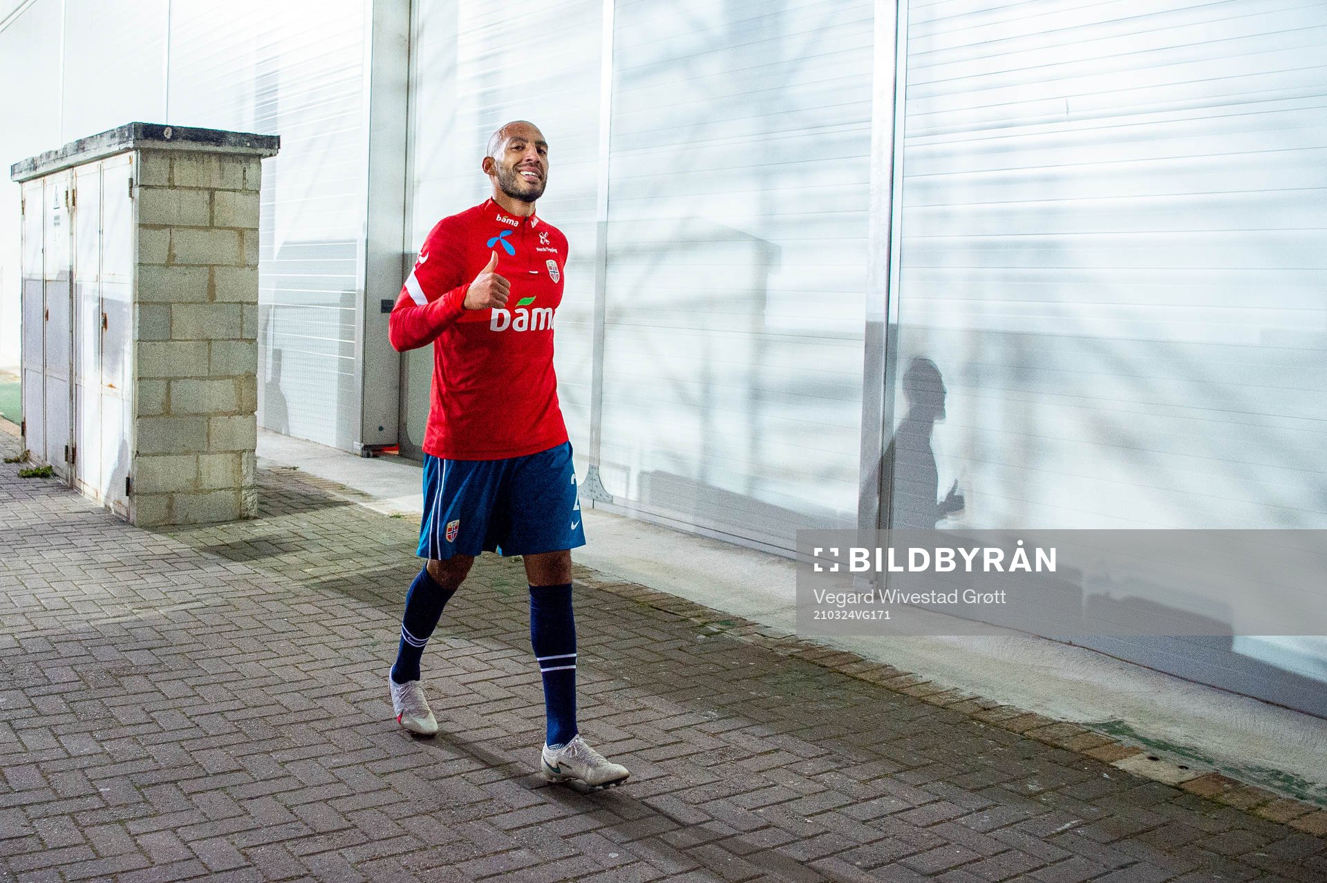 Haitam Aleesami of Norway after the FIFA World Cup Qualifier football match between Gibraltar and Norway on March 24, 2021 in Gibraltar.