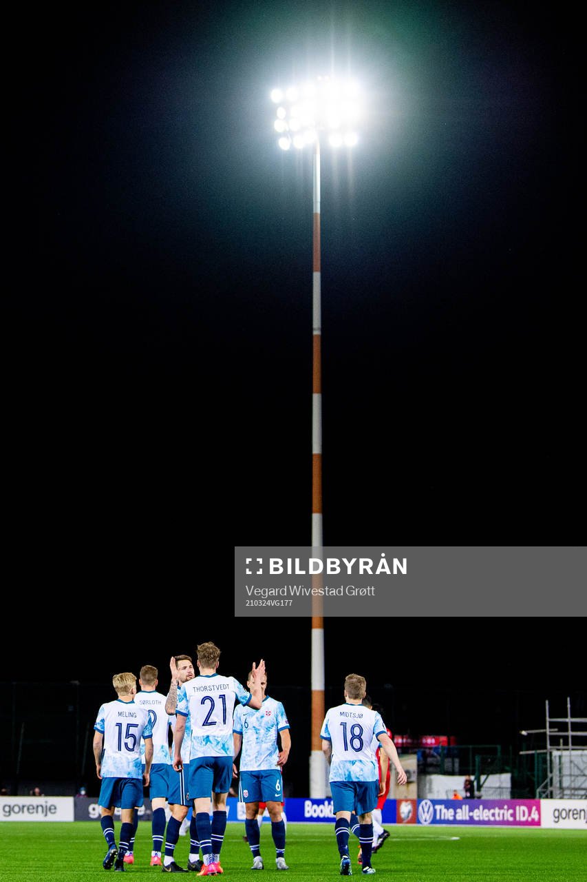 Kristian Thorstvedt of Norway celebrates with Stefan